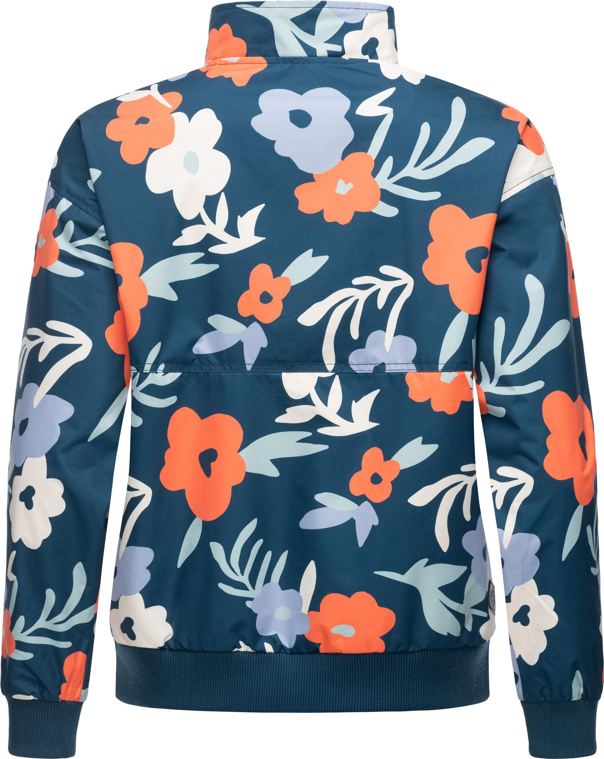 Ragwear Outdoorjacke Goona Print Wasserdichte Übergangsjacke mit modischem Allover-Print