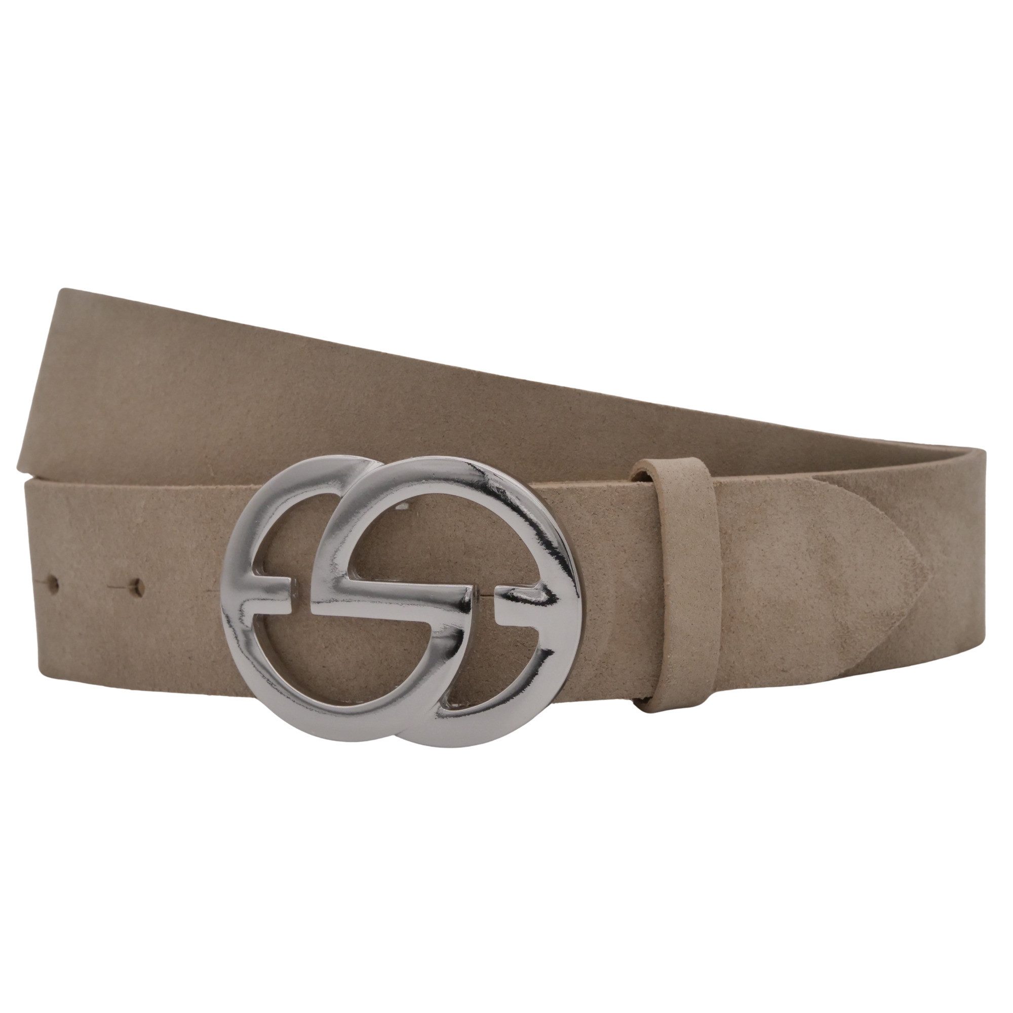 AnnaMatoni Ledergürtel AnnaMatoni Damen Ledergürtel in hochwertigem Velour günstig online kaufen