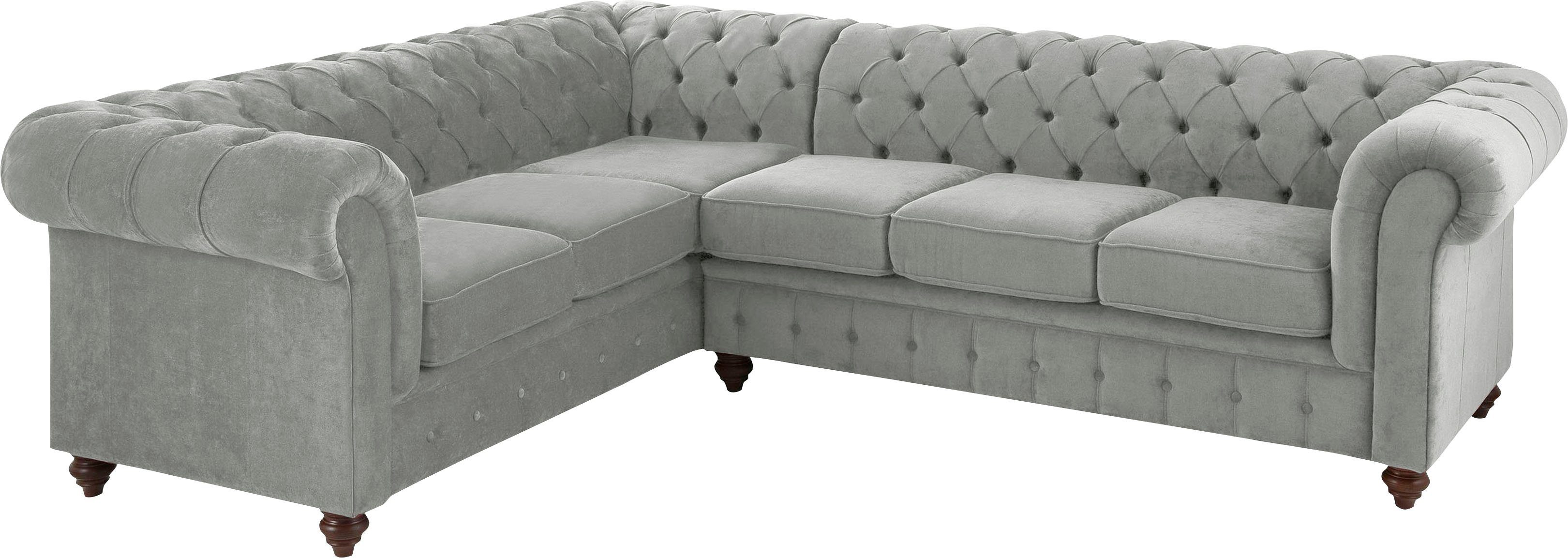 Home affaire Chesterfield-Sofa Duc Ecksofa L-Form, günstig online kaufen
