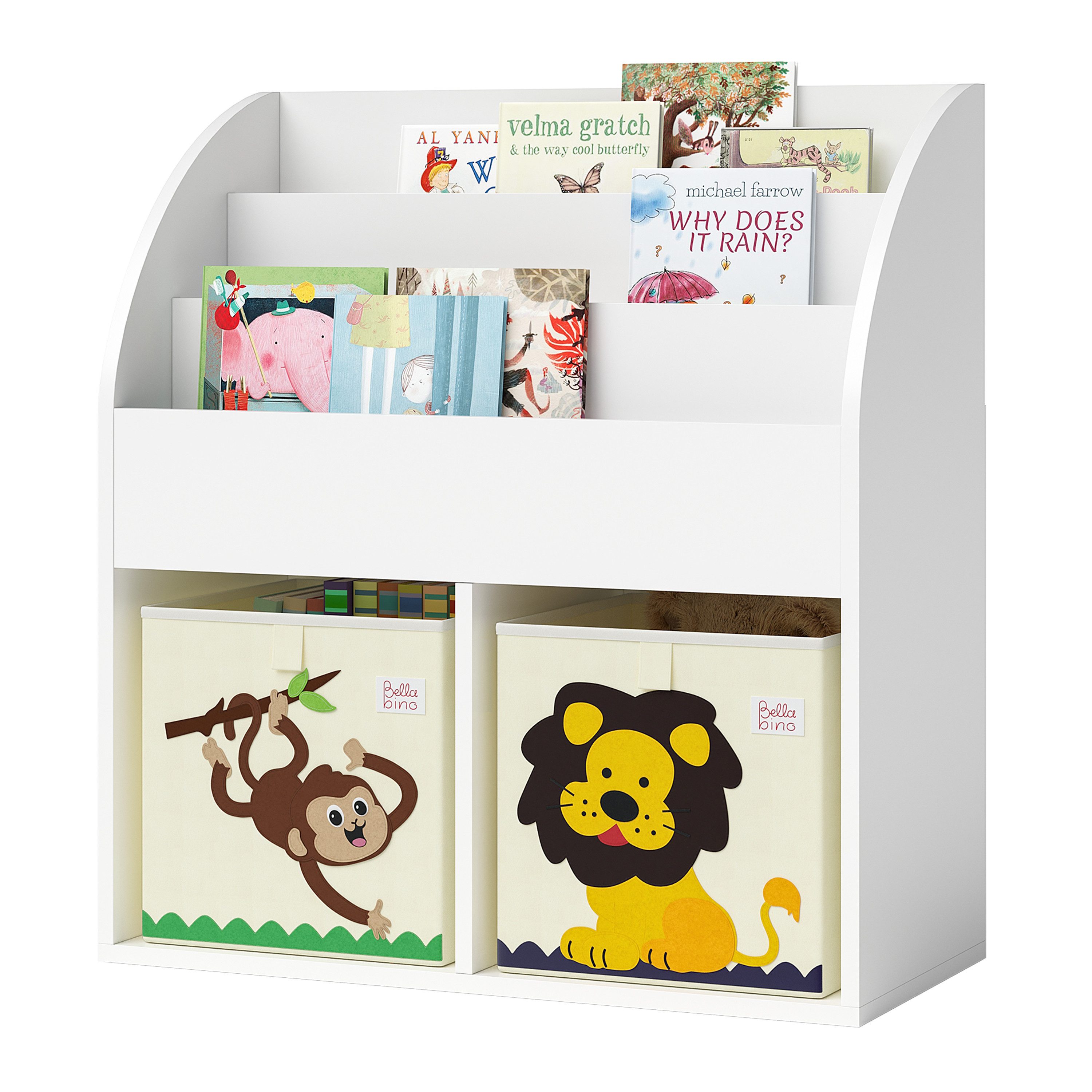 Bellabino Kinderregal Koro, weiß, mit 2 günstig online kaufen