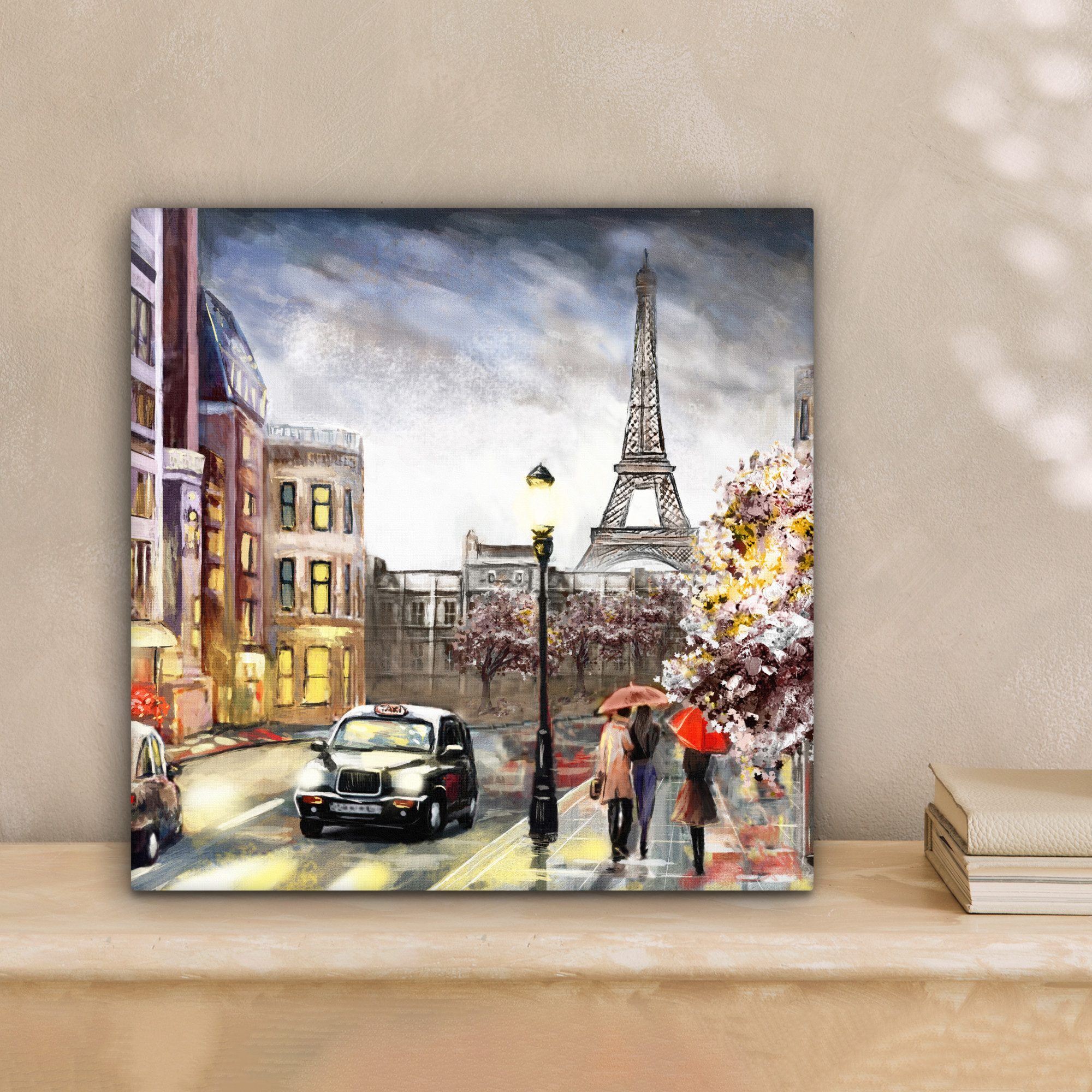 OneMillionCanvasses® Leinwandbild Kunstdrucke - Paris - Frankreich - Öl, Fo günstig online kaufen