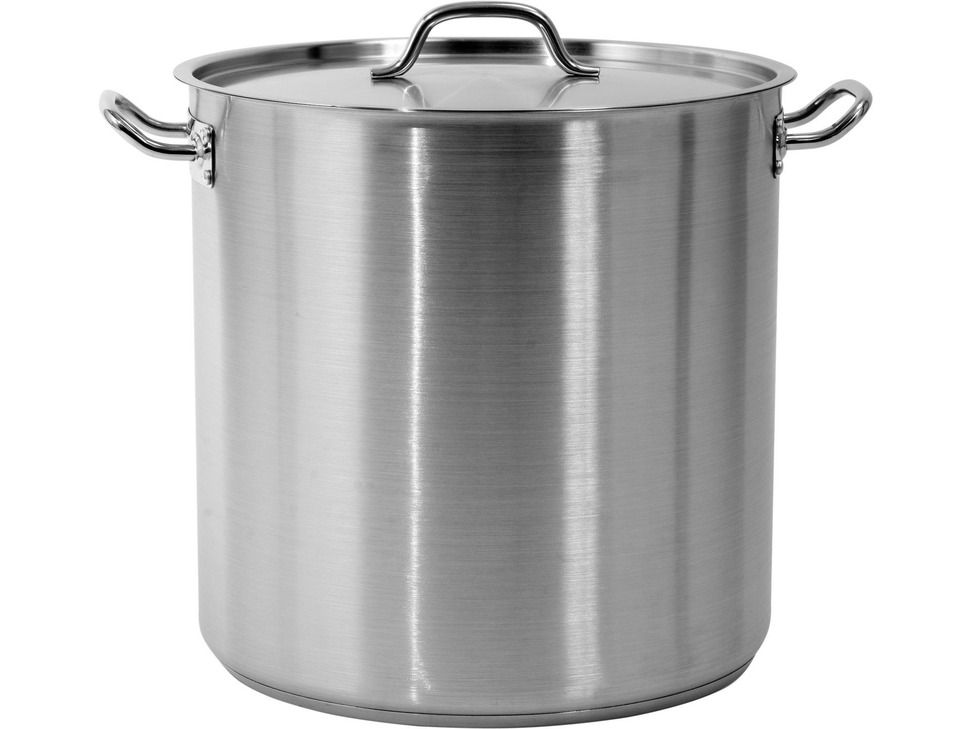 TRIZERATOP Kochtopf Profi Kochtopf GROß 40x40cm 50,3 Liter mit Deckel, (Profi Kochtopf GROß 40x40cm 50,3 Liter mit Deckel, Profi Kochtopf GROß 40x40cm 50,3 Liter mit Deckel), satiniert