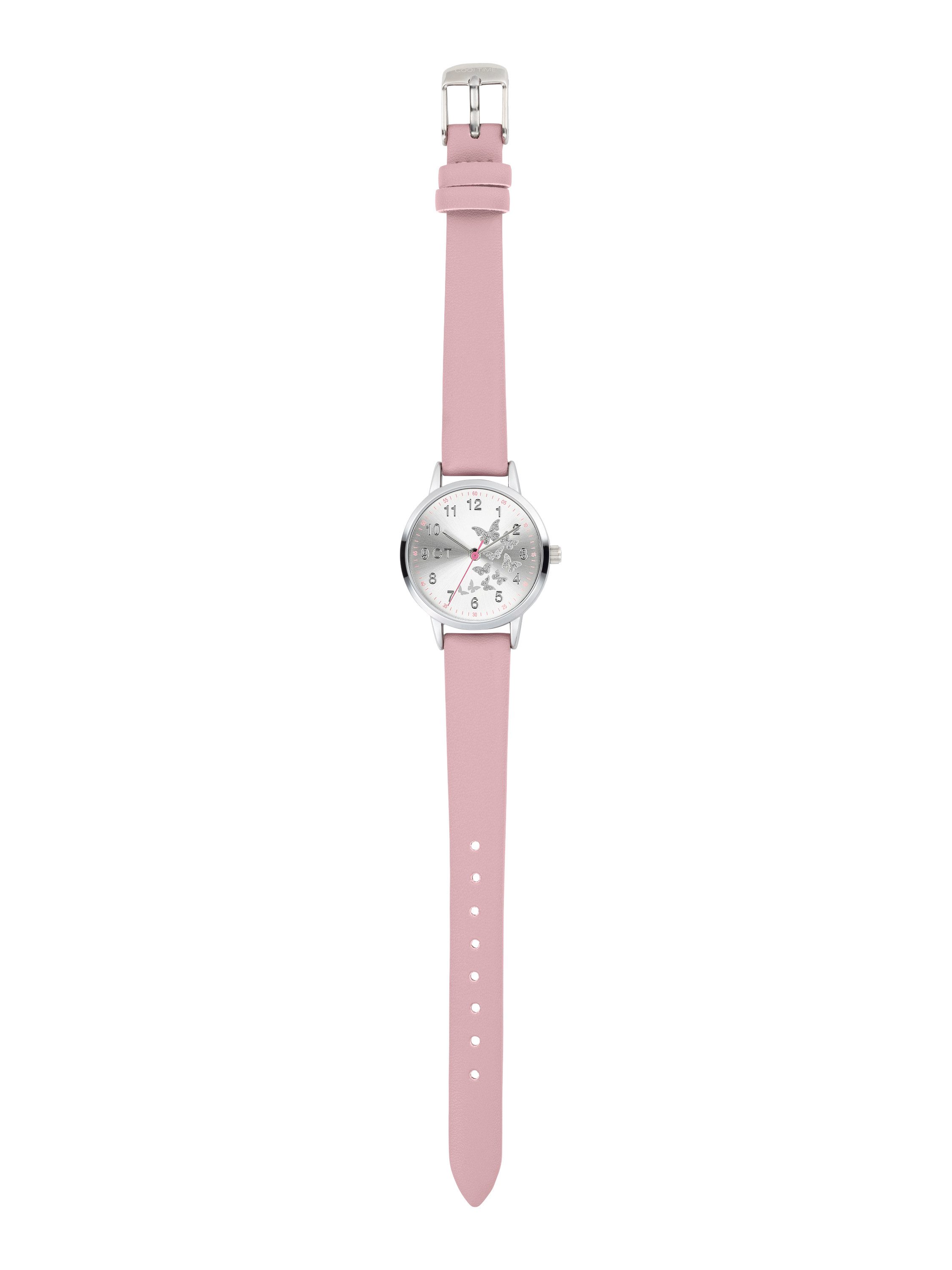 COOL TIME Quarzuhr The Cool Butterfly CT-0008-LQ, Armbanduhr, Kinderuhr, Mädchen, analog