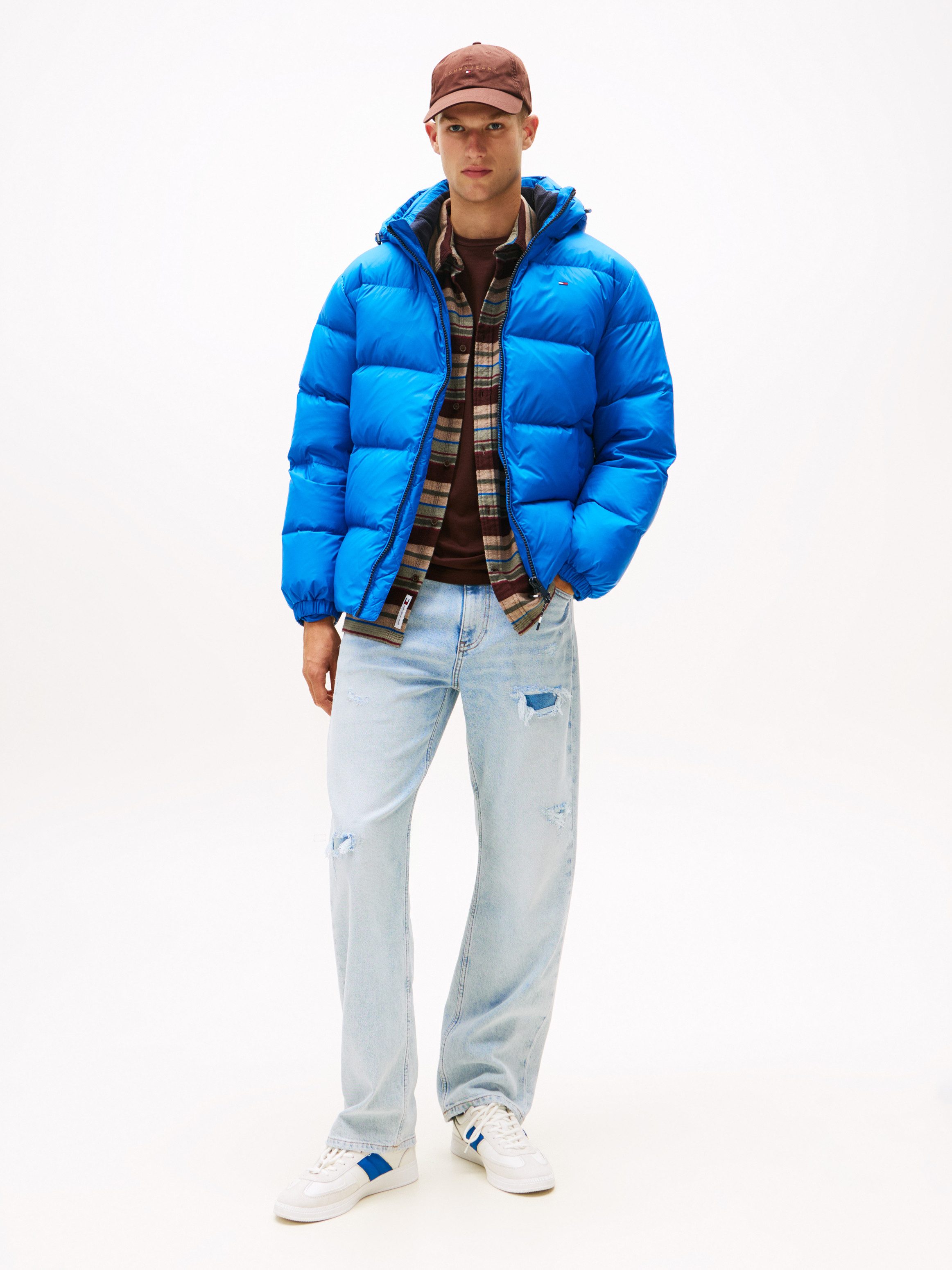 Tommy Jeans Steppjacke TJM ESSENTIAL DOWN JACKET EXT Winterjacke Outdoorjacke Gefüttert 2 in 1 Jacke abnehmbare Kapuze