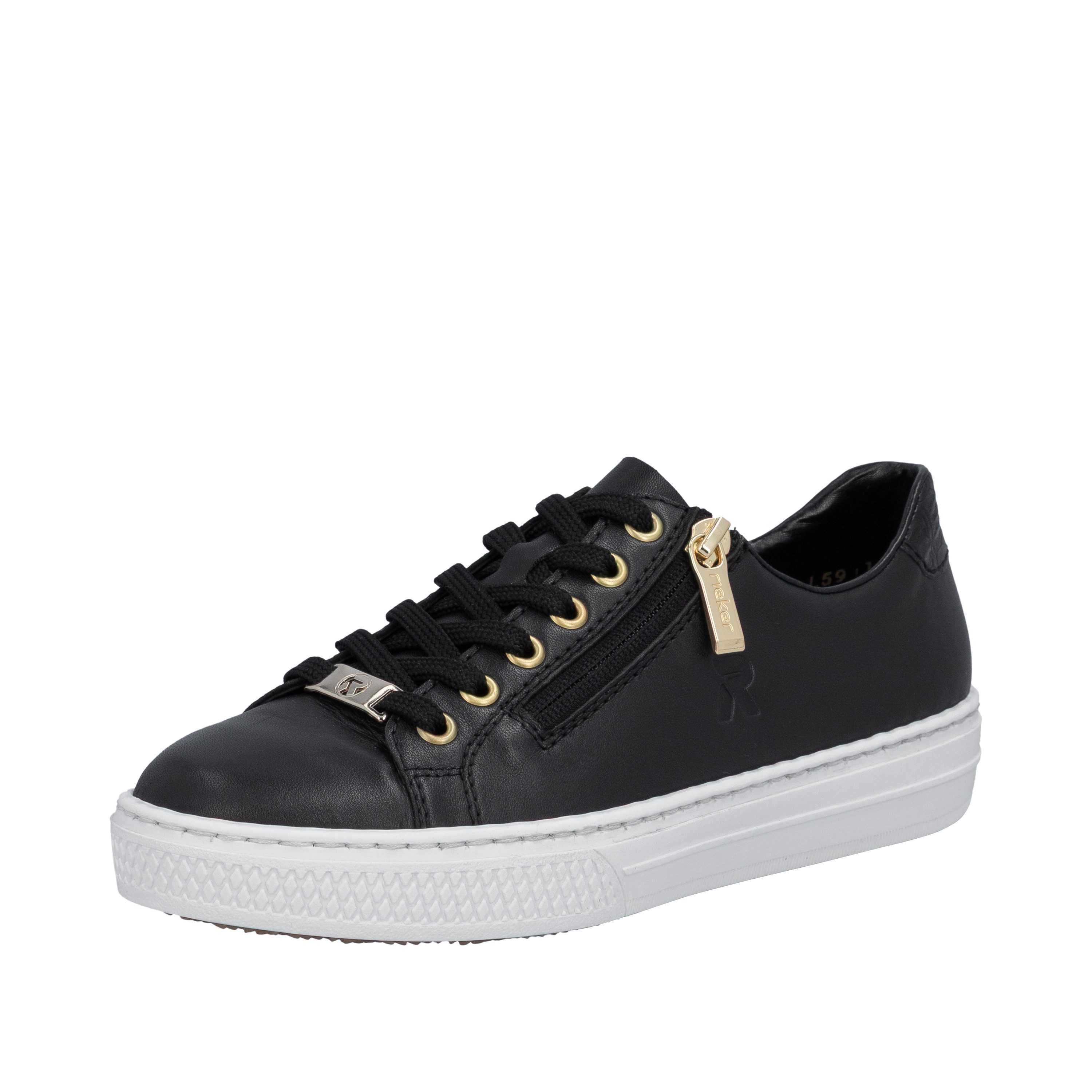 Rieker Sneaker mit Memosoft-Innensohle, Freizeitschuh, Halbschuh, Schnürschuh