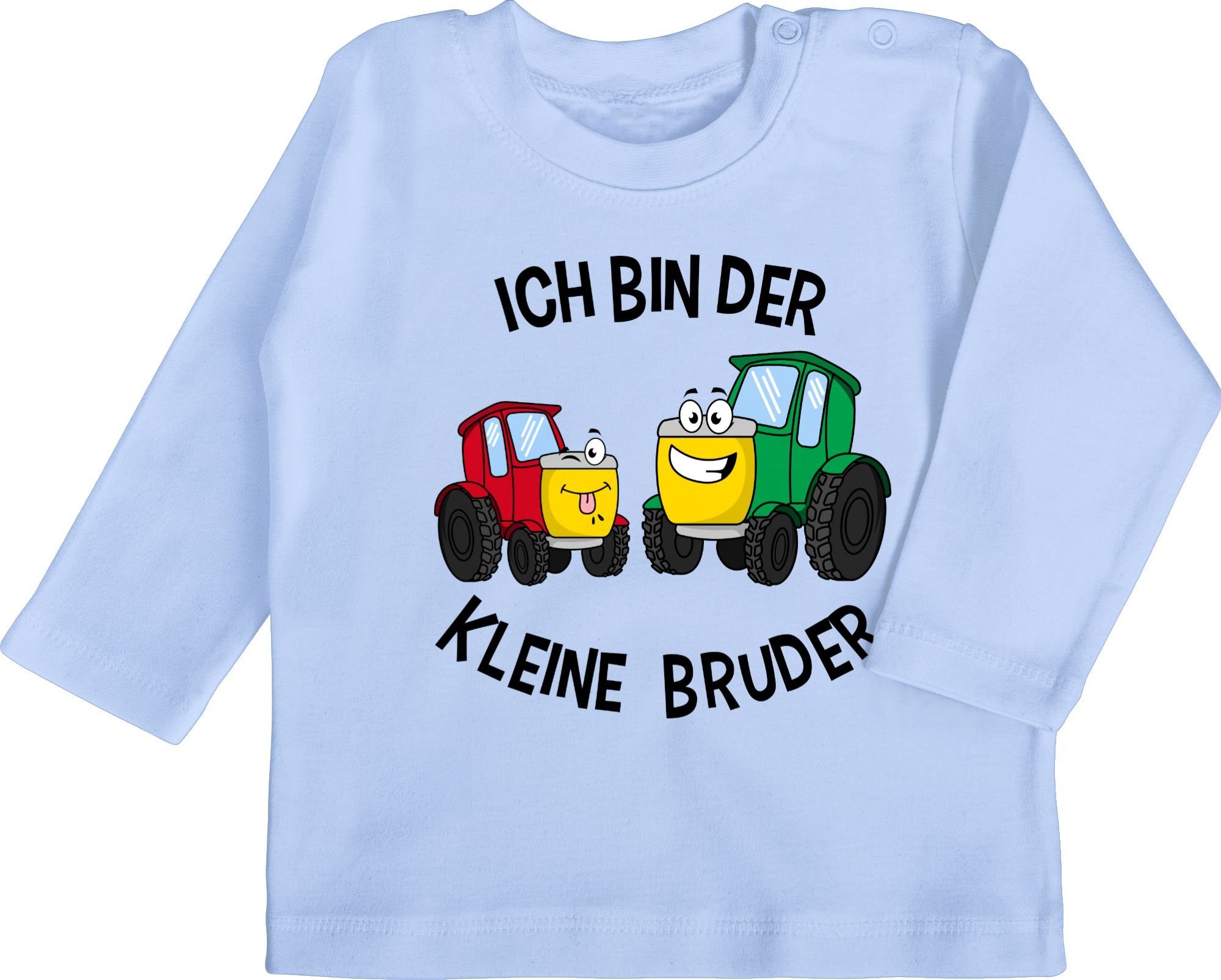 Shirtracer T-Shirt Ich bin der kleine Bruder Traktor Kleiner Bruder 1 Babyblau