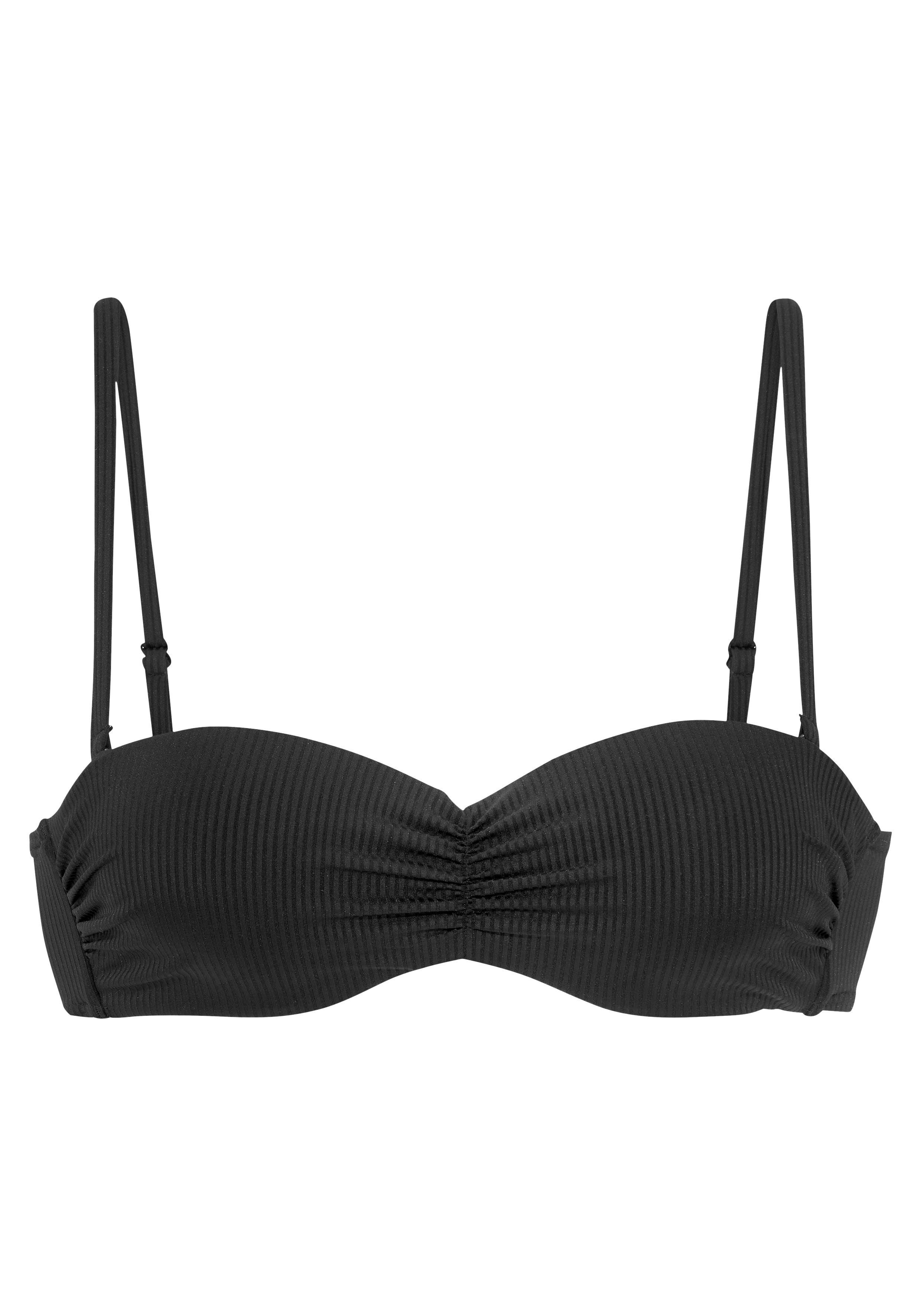 Venice Beach Bandeau-Bikini-Top Lucky, aus gerippter Strukturware günstig online kaufen