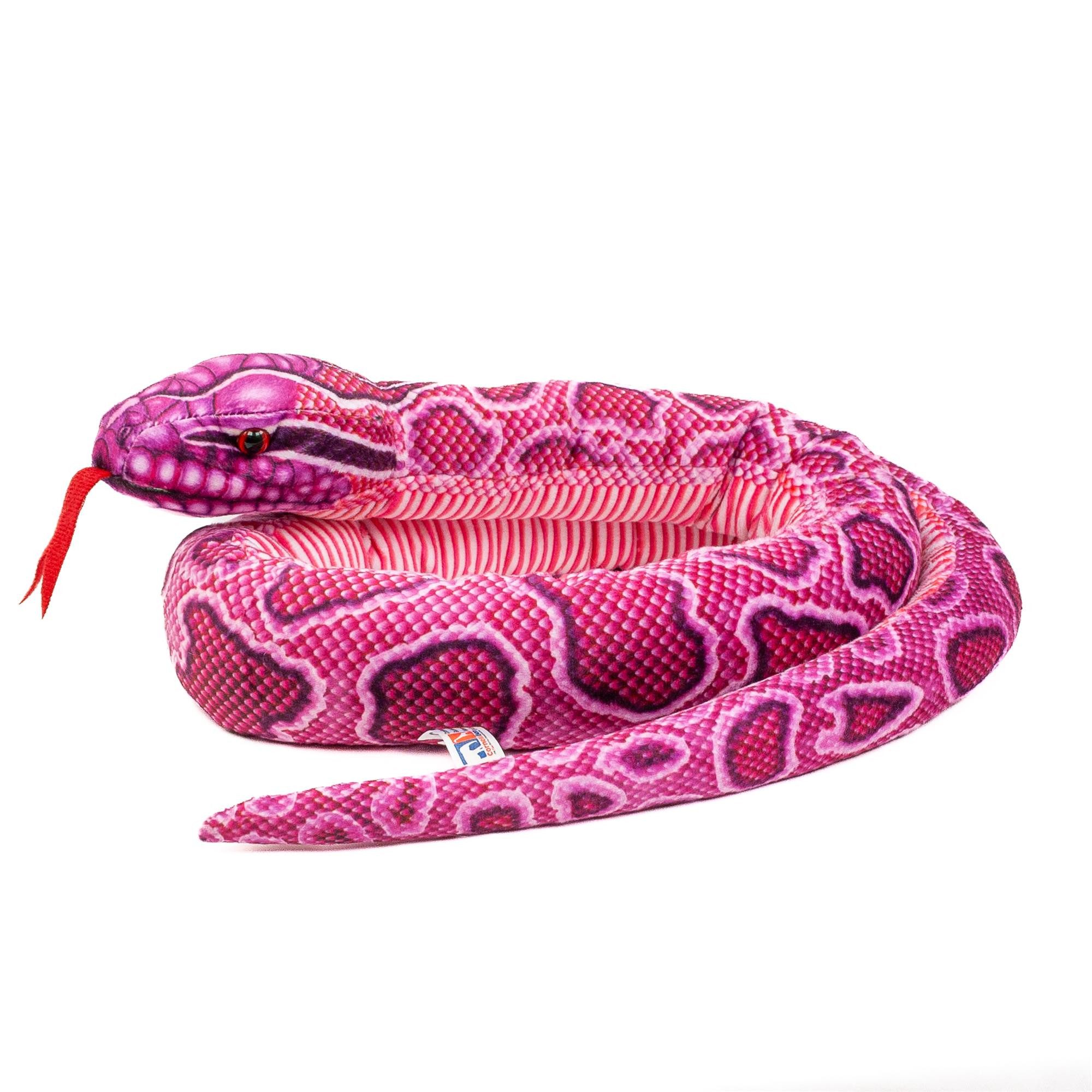Teddys Rothenburg Kuscheltier Schlange Python pink 150 cm Plüschschlange