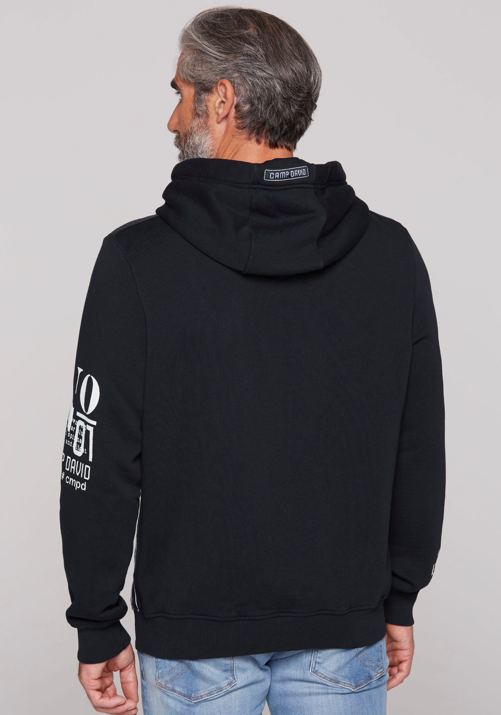 CAMP DAVID Hoodie mit Logo-Prints günstig online kaufen