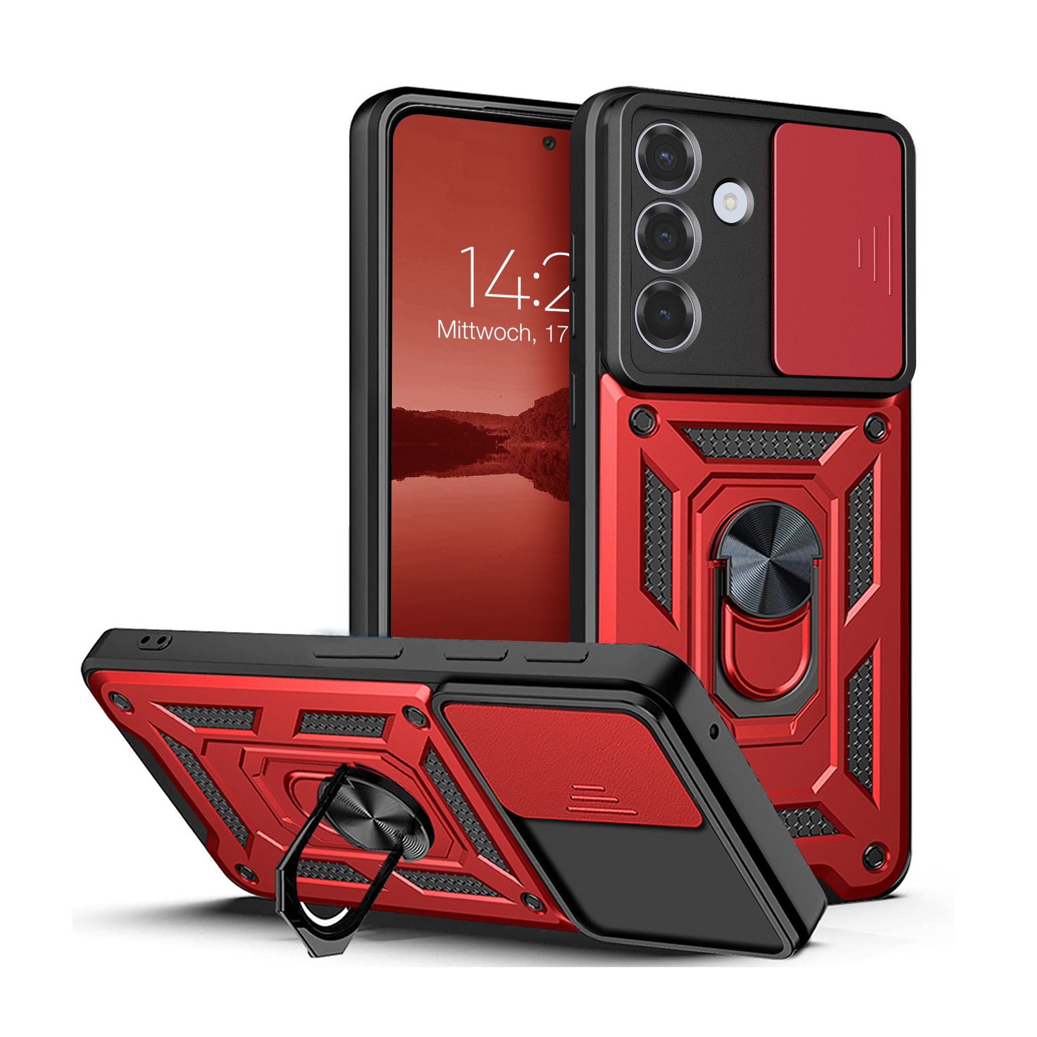 Tec-Expert Handyhülle Outdoor Cover Hülle für Samsung Galaxy S26, Premium Hülle mit Kameraschutz aus verstärktem Polycarbonat