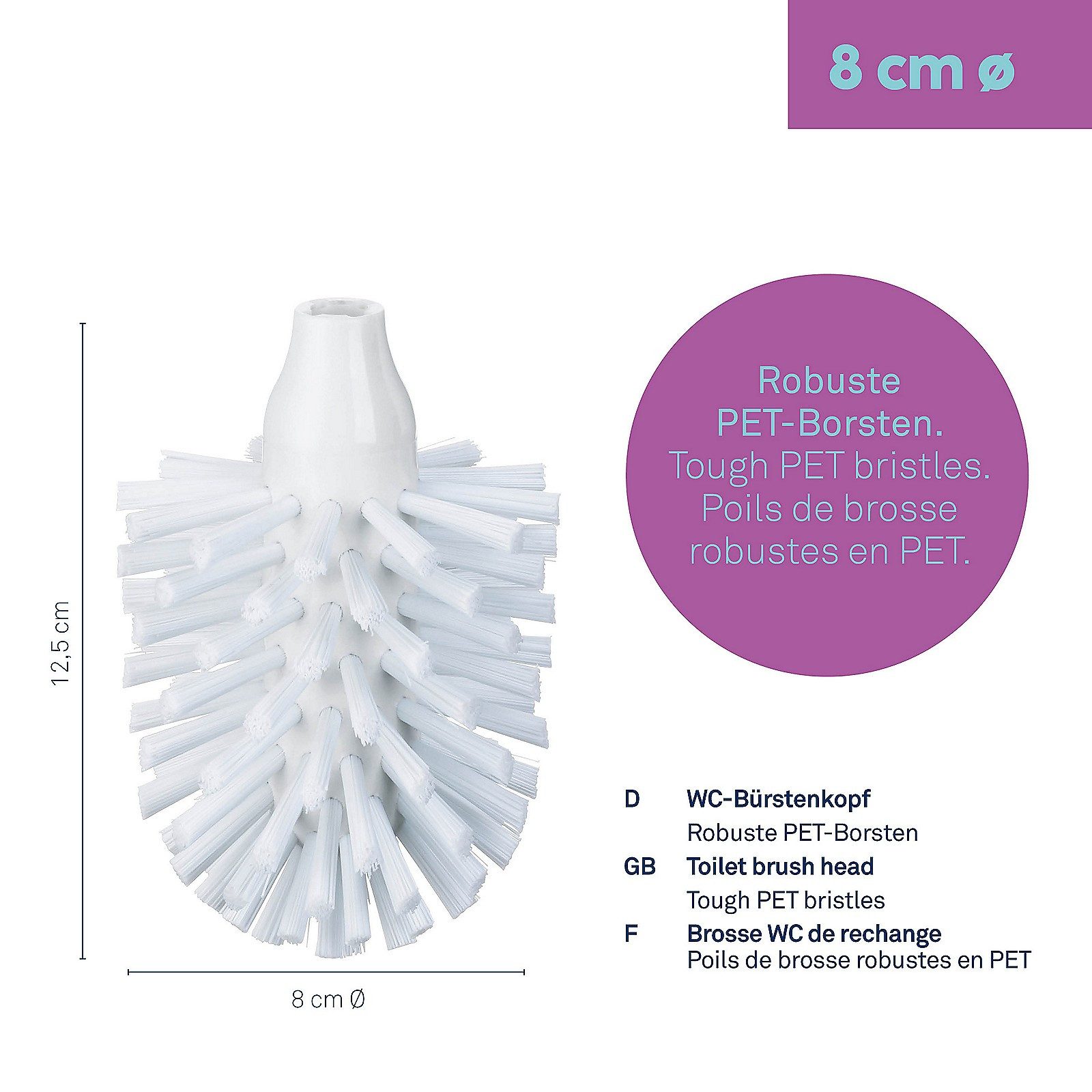 kela WC-Reinigungsbürste La Brosse, Borsten aus hochwertig recycelten PET-Material – Bild 3 von 5