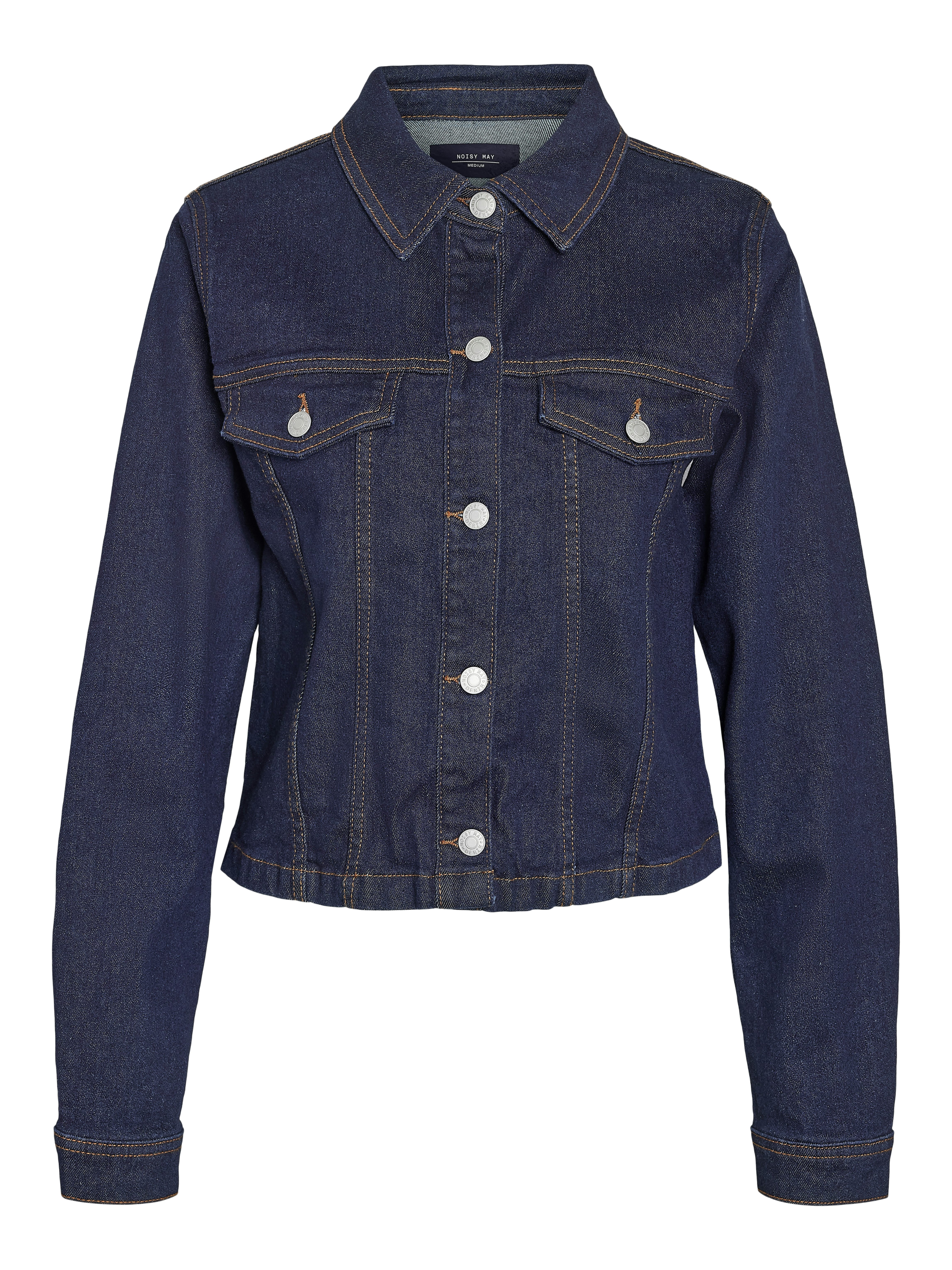 Noisy may Jeansjacke NMYOLANDA SHELLY LS JACKET Baumwollmischung