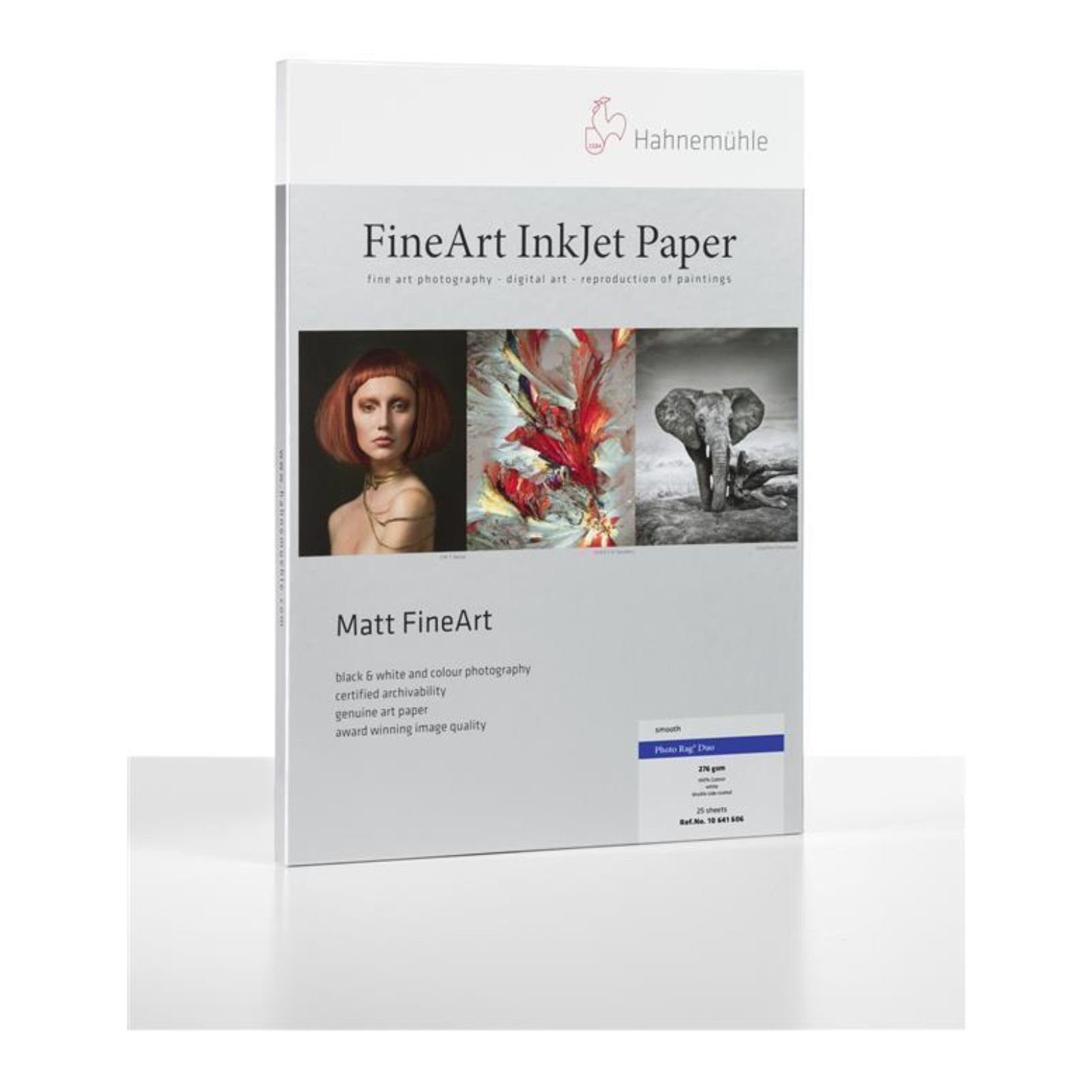 Inkjet-Papier - Duo DIN Fotopapier - FineArt 276g/m² Hahnemühle - 25 Photo Blatt A4 Rag®