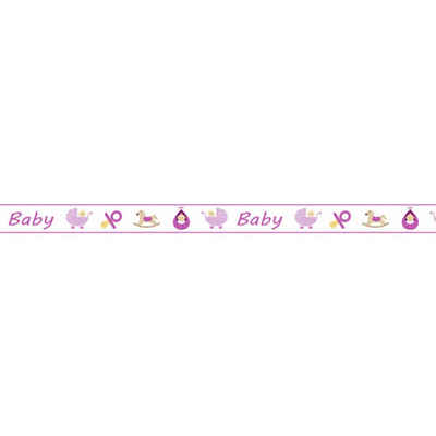 URSUS Bastelperlen Masking Tape 'Baby' rosa, 1 Rolle, 15 mm x 10 m