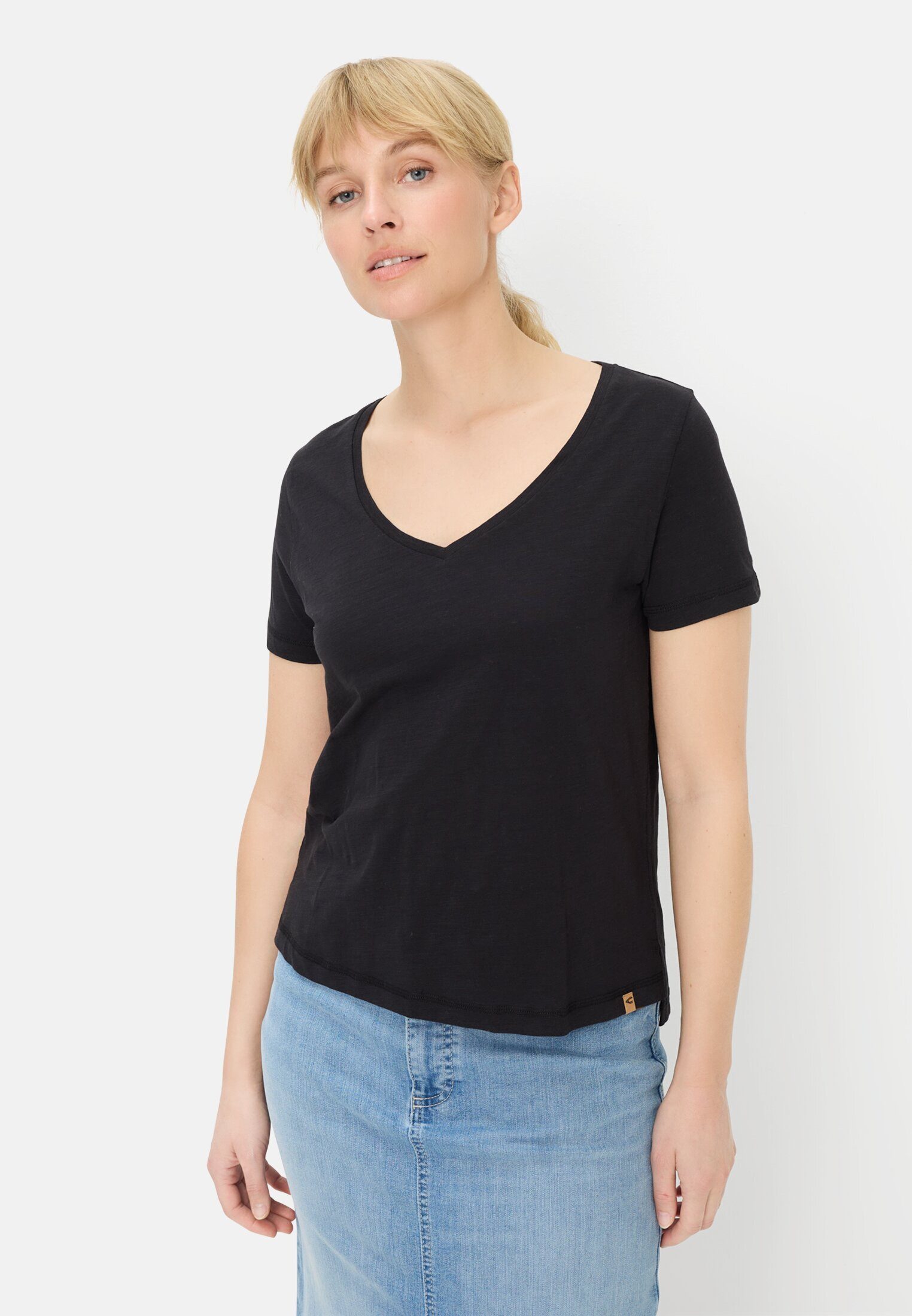 camel active T-Shirt aus 100% Baumwolle Kurzarm