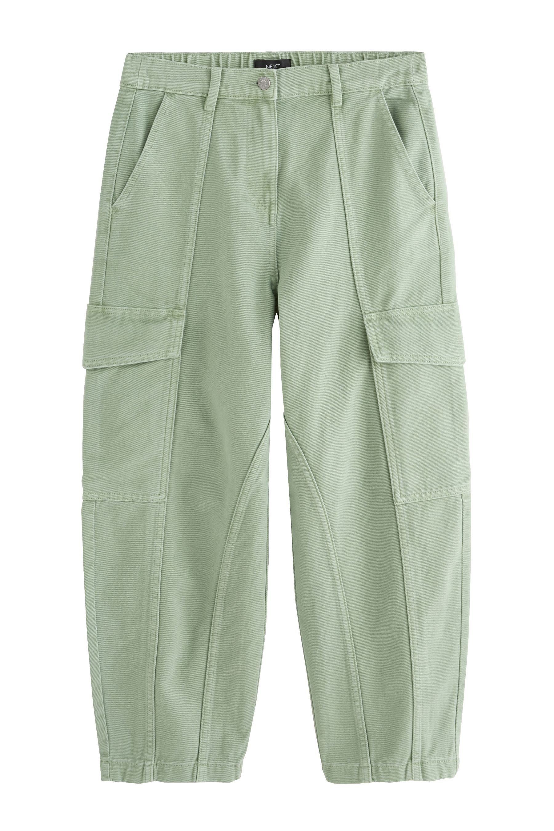 Cargohose Cargohose mit Barrel-Beinschnitt