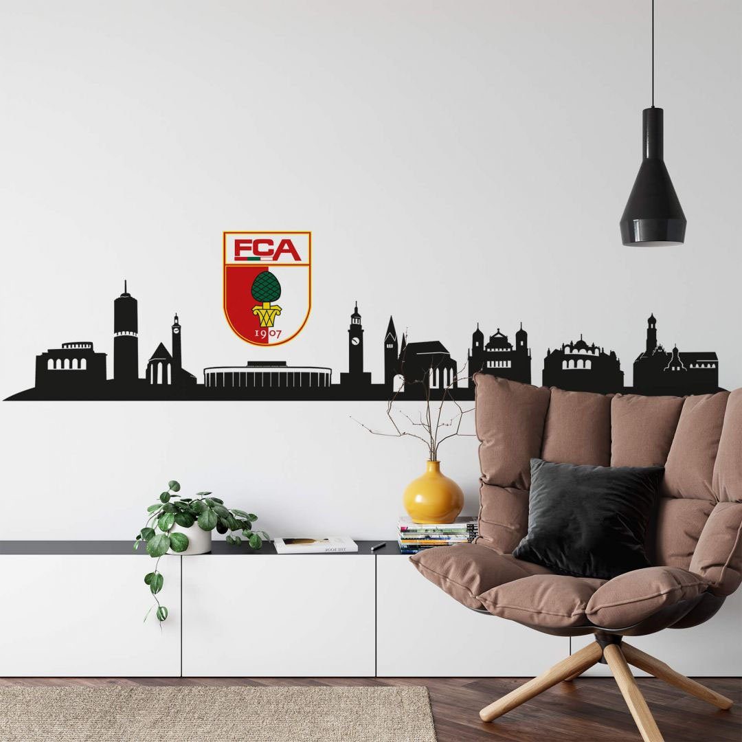 Wall-Art mit FC Wandtattoo Skyline (1 St) Logo Augsburg