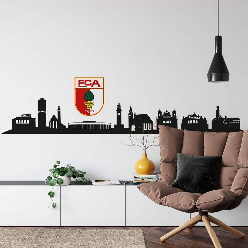 Wall-Art Wandtattoo FC Augsburg Skyline mit Logo (1 St)