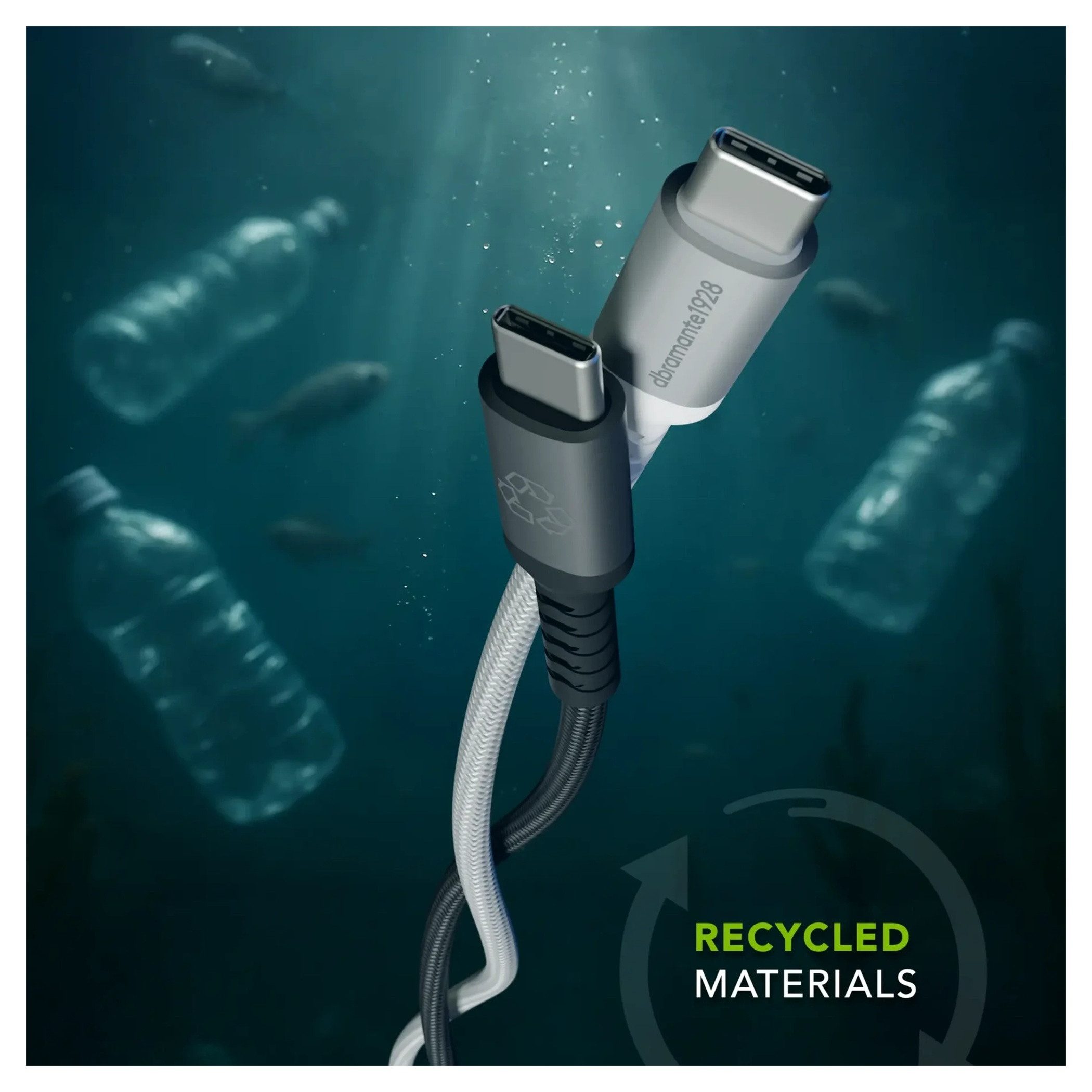 dbramante1928 dbramante1928 Re-charge USB-C-zu-USB-C-Ladekabel 100 W - 3 Meter - Wei USB-Kabel