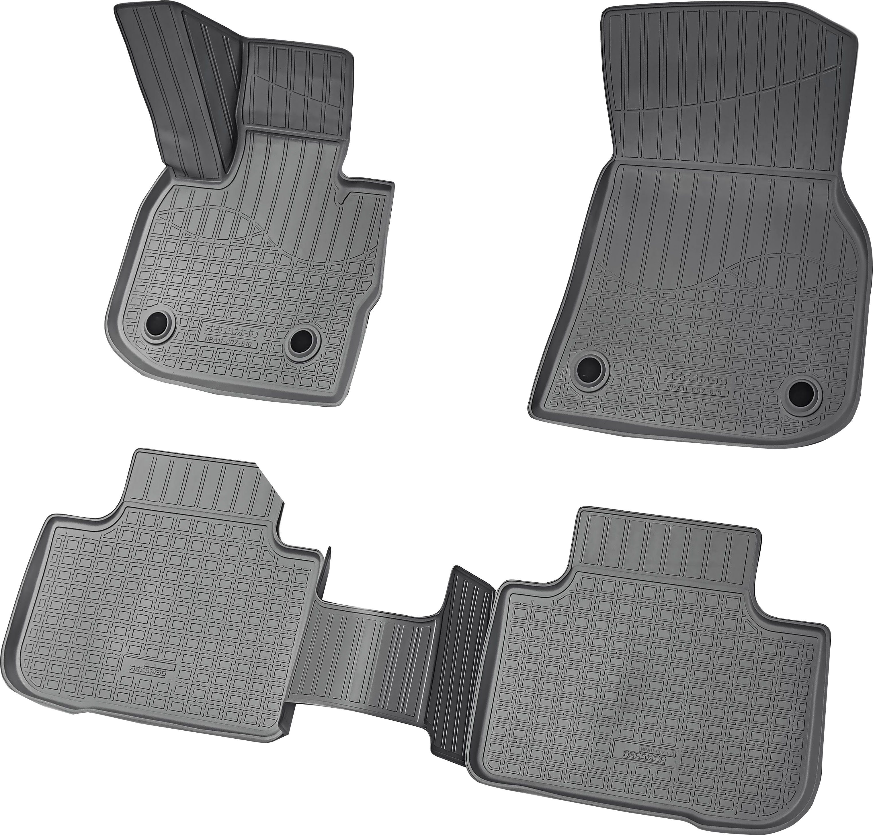 RECAMBO Passform-Fußmatten CustomComforts (4 ab 2018, perfekte St), BMW Passform X4, für G02 F98