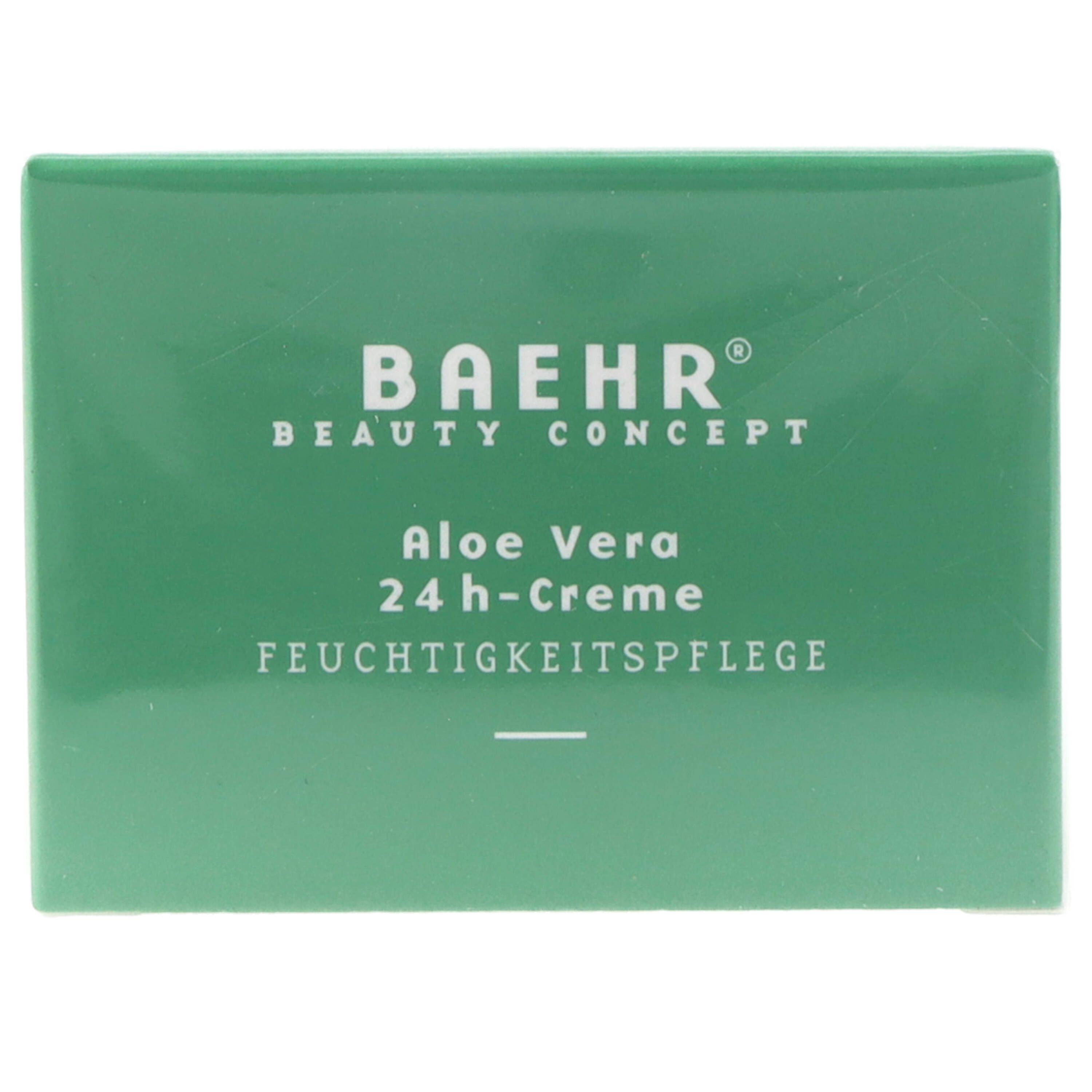 BAEHR BEAUTY CONCEPT Gesichtspflege Baehr Beauty Concept Aloe Vera 24h-Creme 50ml perfekt als Make-up-Unterlage, 1-tlg., intensive Feuchtigkeit dank Sheabutter & Mandelöl
