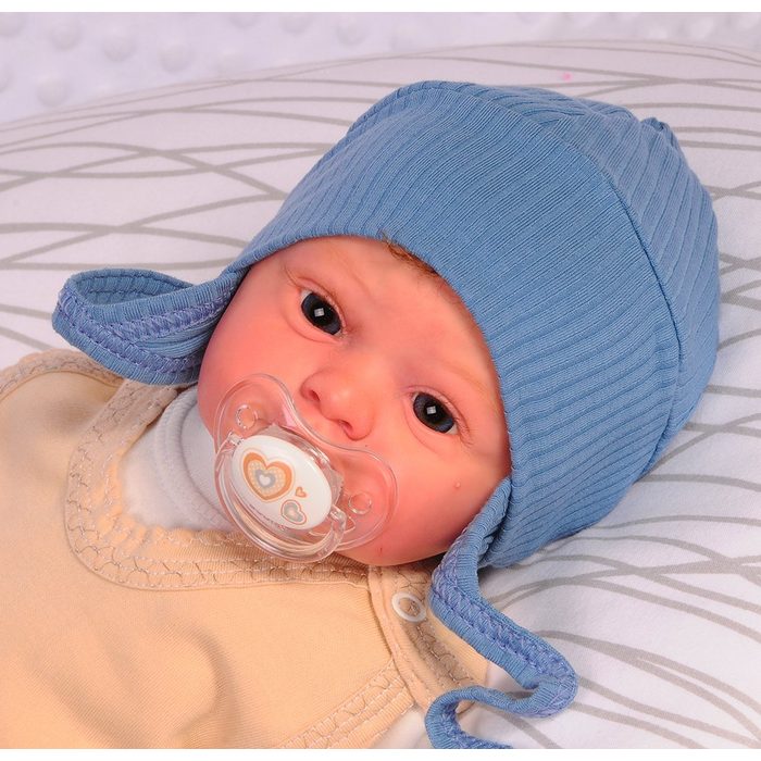 La Bortini Erstlingsmütze Mütze für Neugeborene Baby Haube Mützchen 32 34 36 38 40 42 44