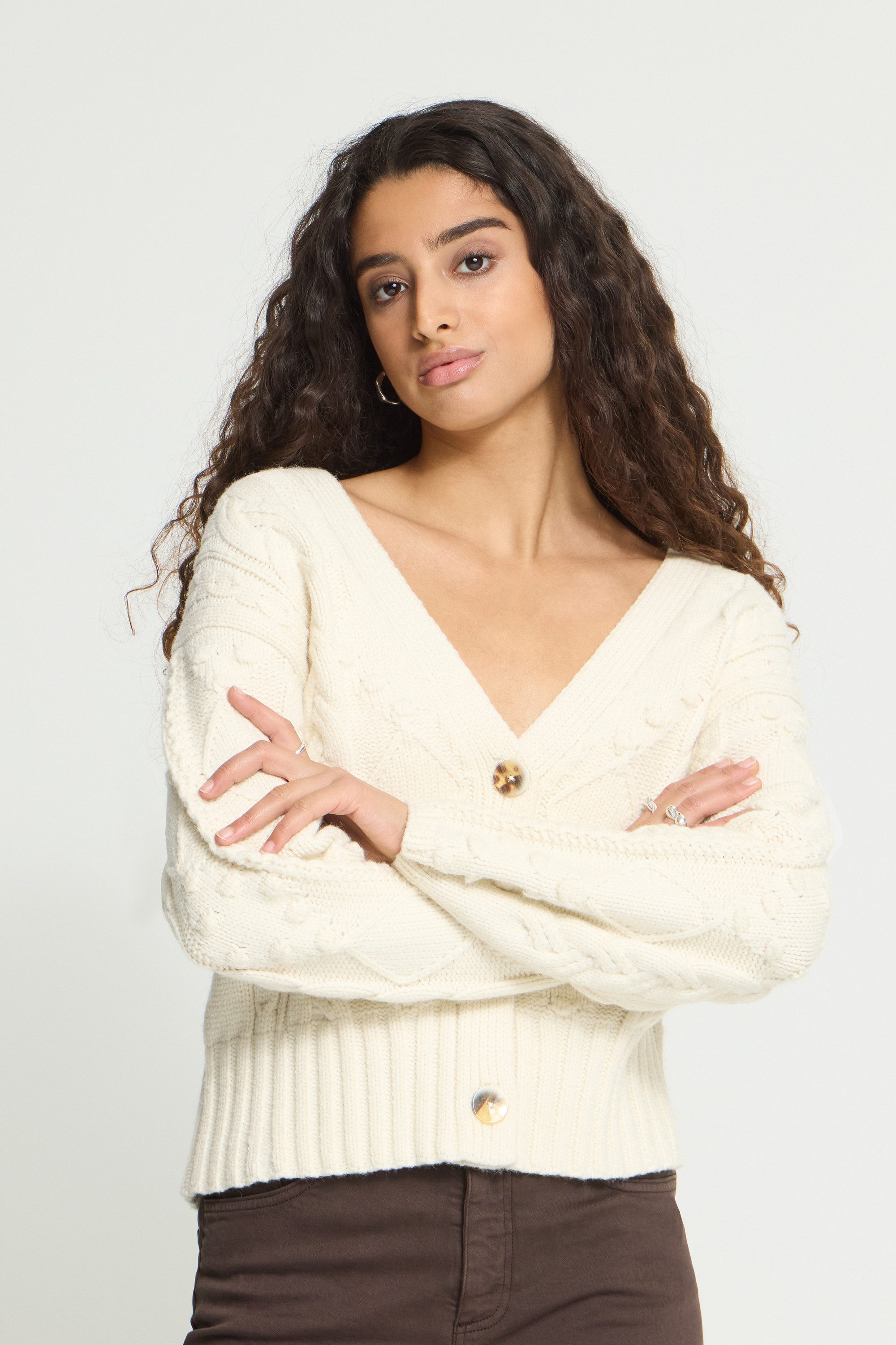 ICHI Cardigan Strick-Cardigan langarm IHARPER
