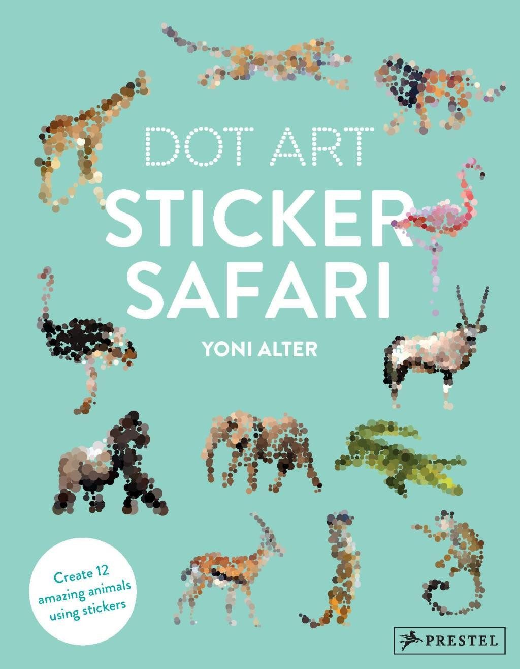 Prestel Verlag Stickerbuch Dot Art Sticker Safari