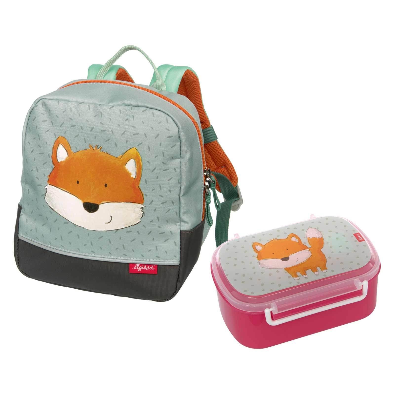 Sigikid Kinderrucksack Minirucksack & Lunchbox (1x Rucksack, 1x Lunchbox, 2-tlg)