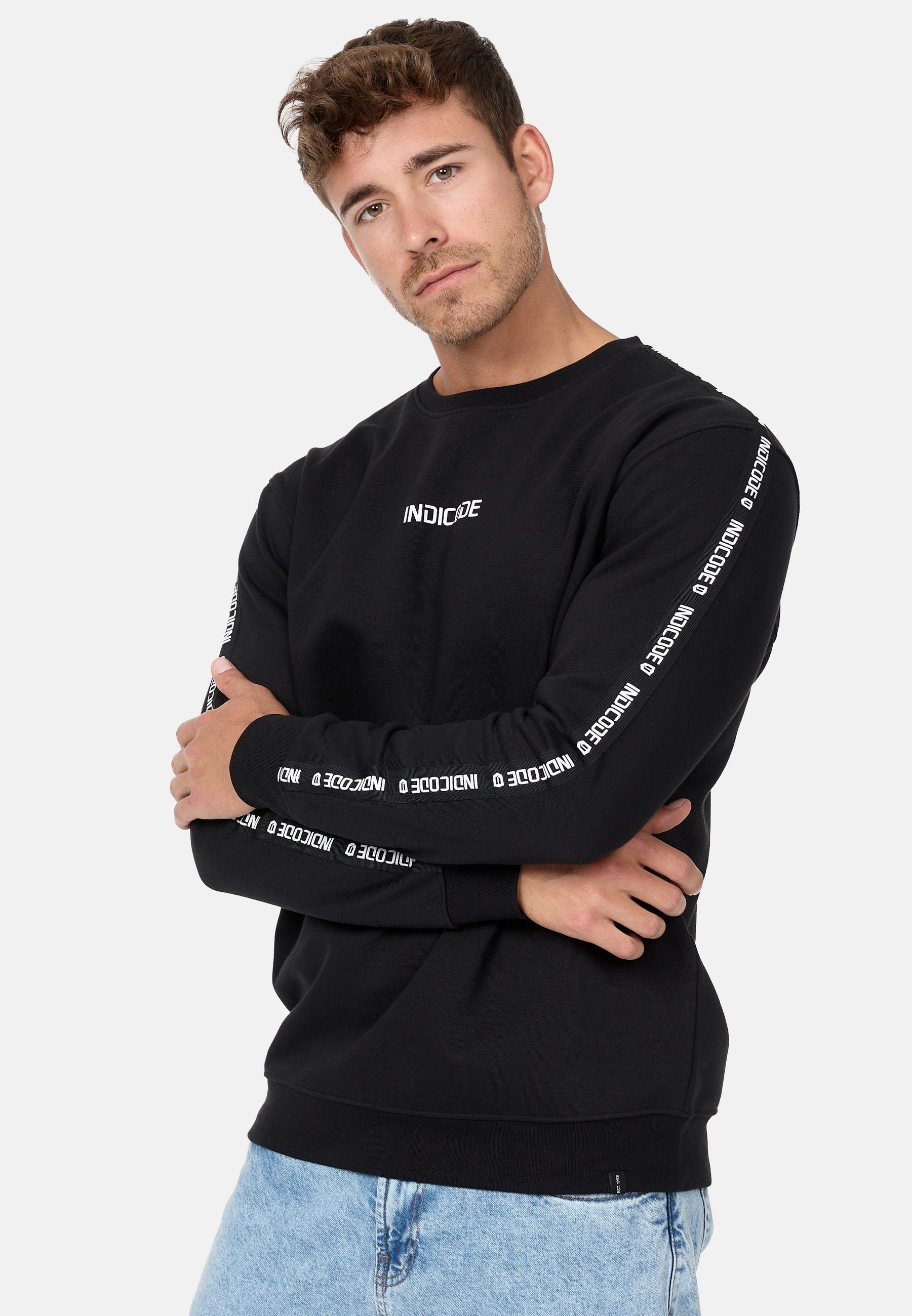 Indicode Sweatshirt Black INKorbin