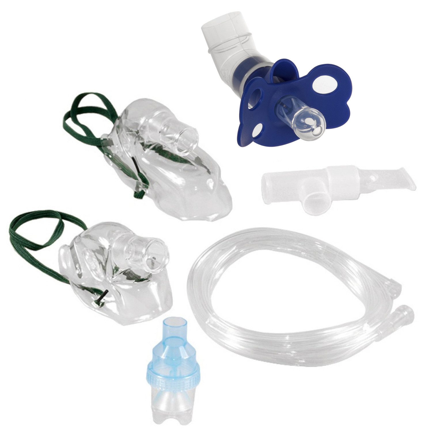 Promedix Inhalationsgerät Zubehör PR-815+ PR-850 Komplettset, mit Пустышки, Kindermaske, Erwachsenenmaske