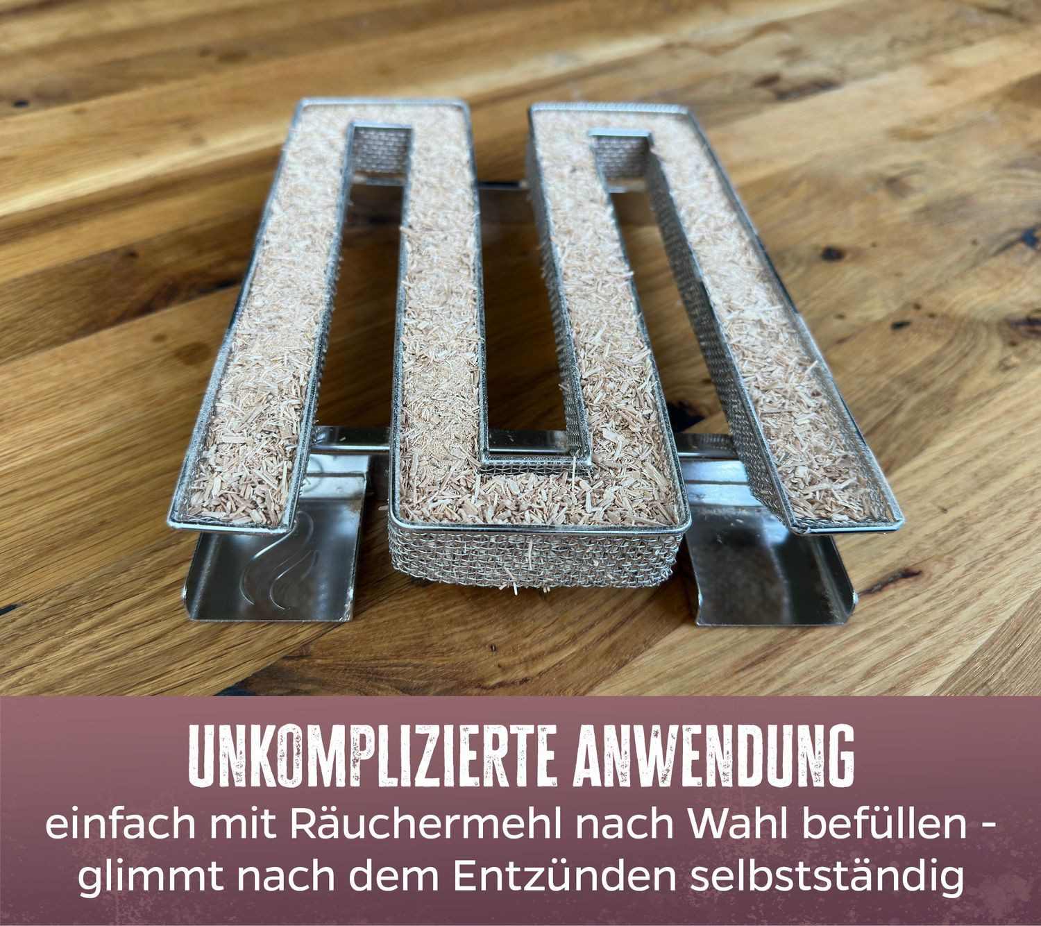 Grillfürst Räucherbox Grillfürst Kaltrauchgenerator / Räucherschnecke eckig