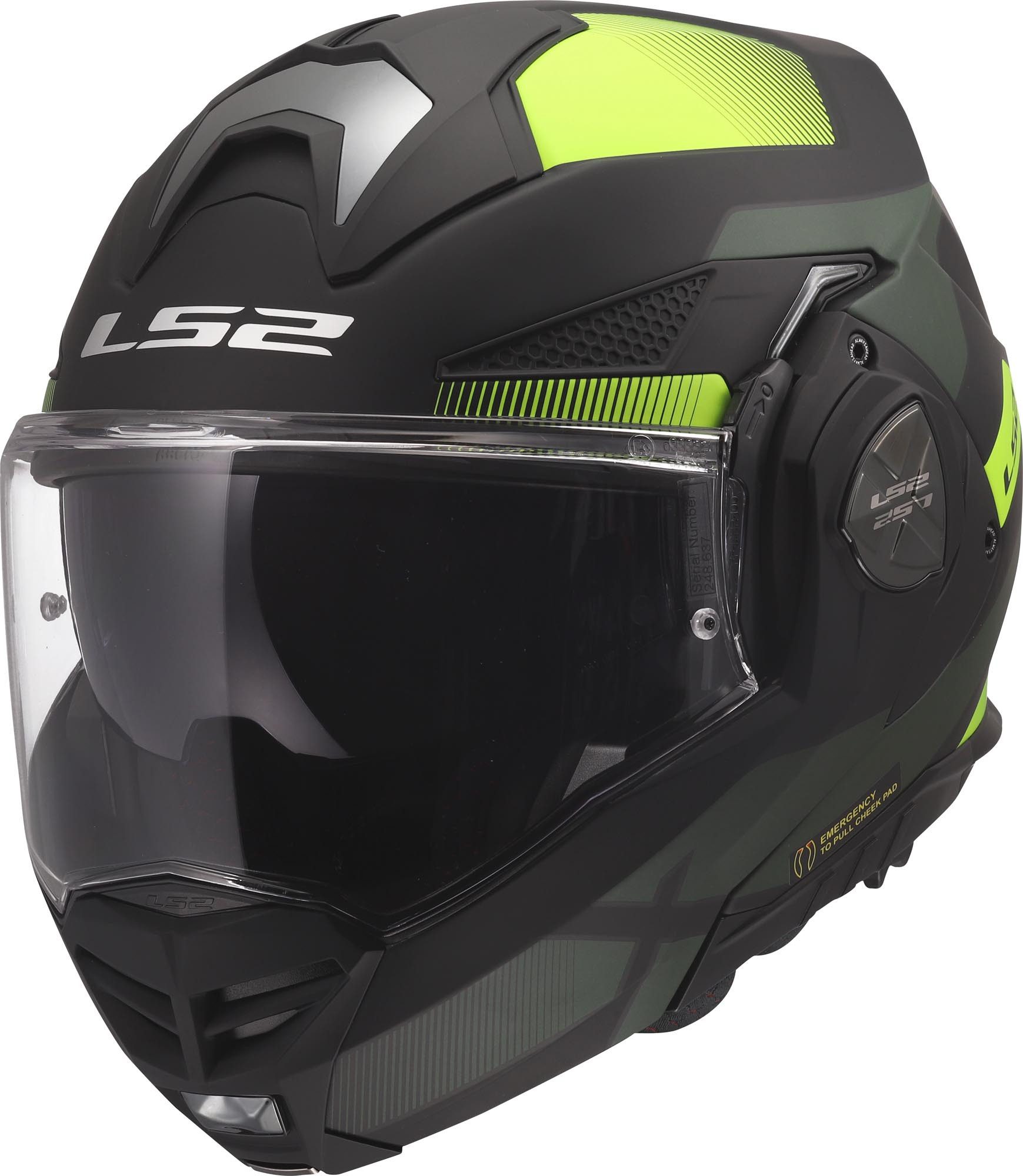 LS2 Motorradhelm FF901 Advant X Nova Klapphelm, Atmungsaktiv, Pinlock, Klapphelm, Ratschenverschluss, ECE 22.06