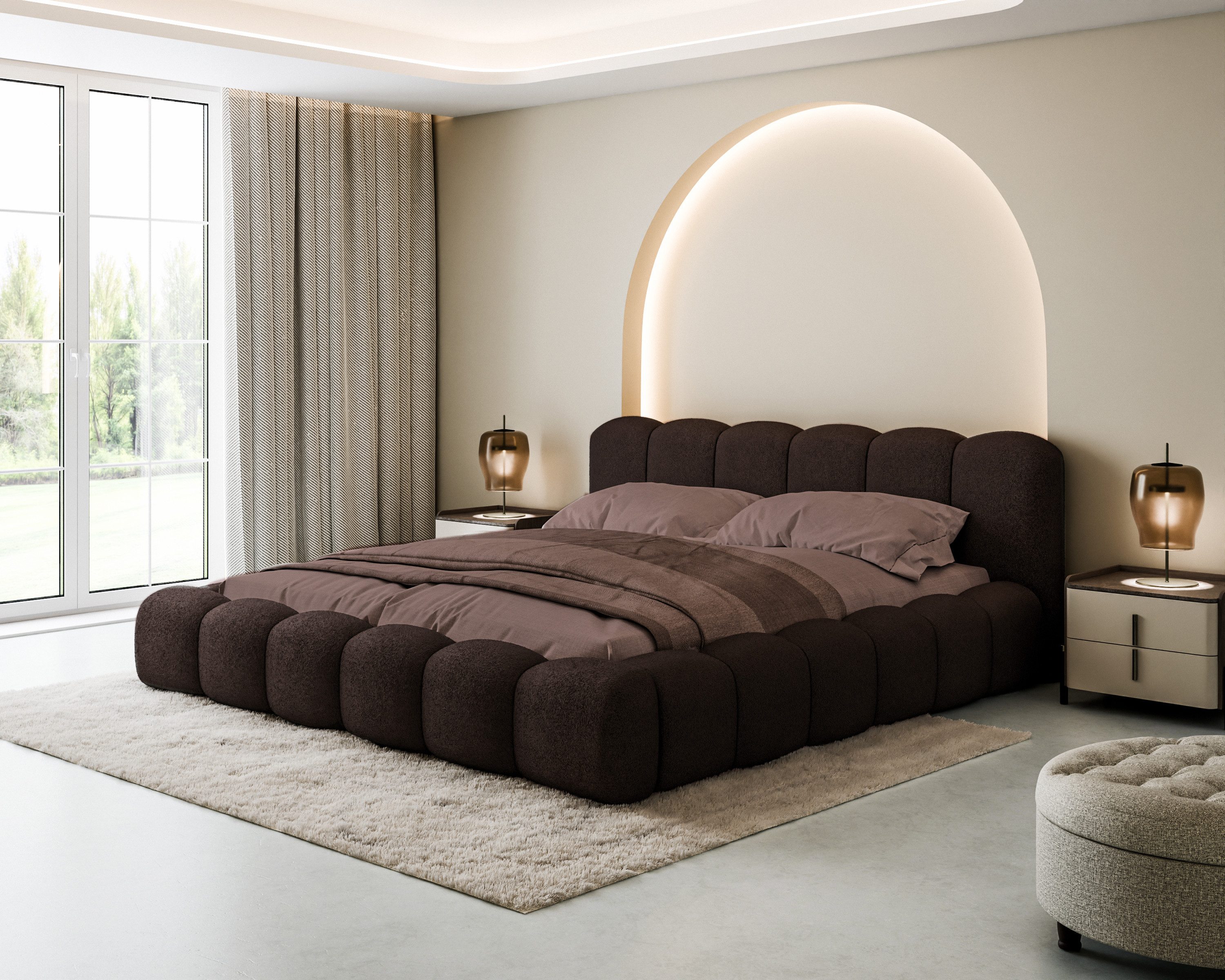 Compleo Polsterbett Designerbett, Wolkenbett, TOPSELLER, Modern Schlafzimme günstig online kaufen