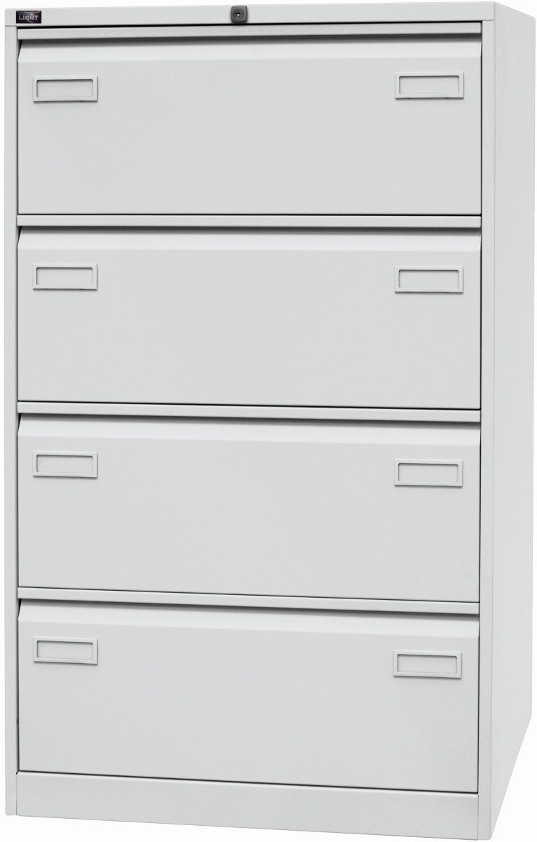 Bisley Hängeregisterschrank Hängeregistraturschrank Light 4 Schübe 2-bahnig lichtgrau