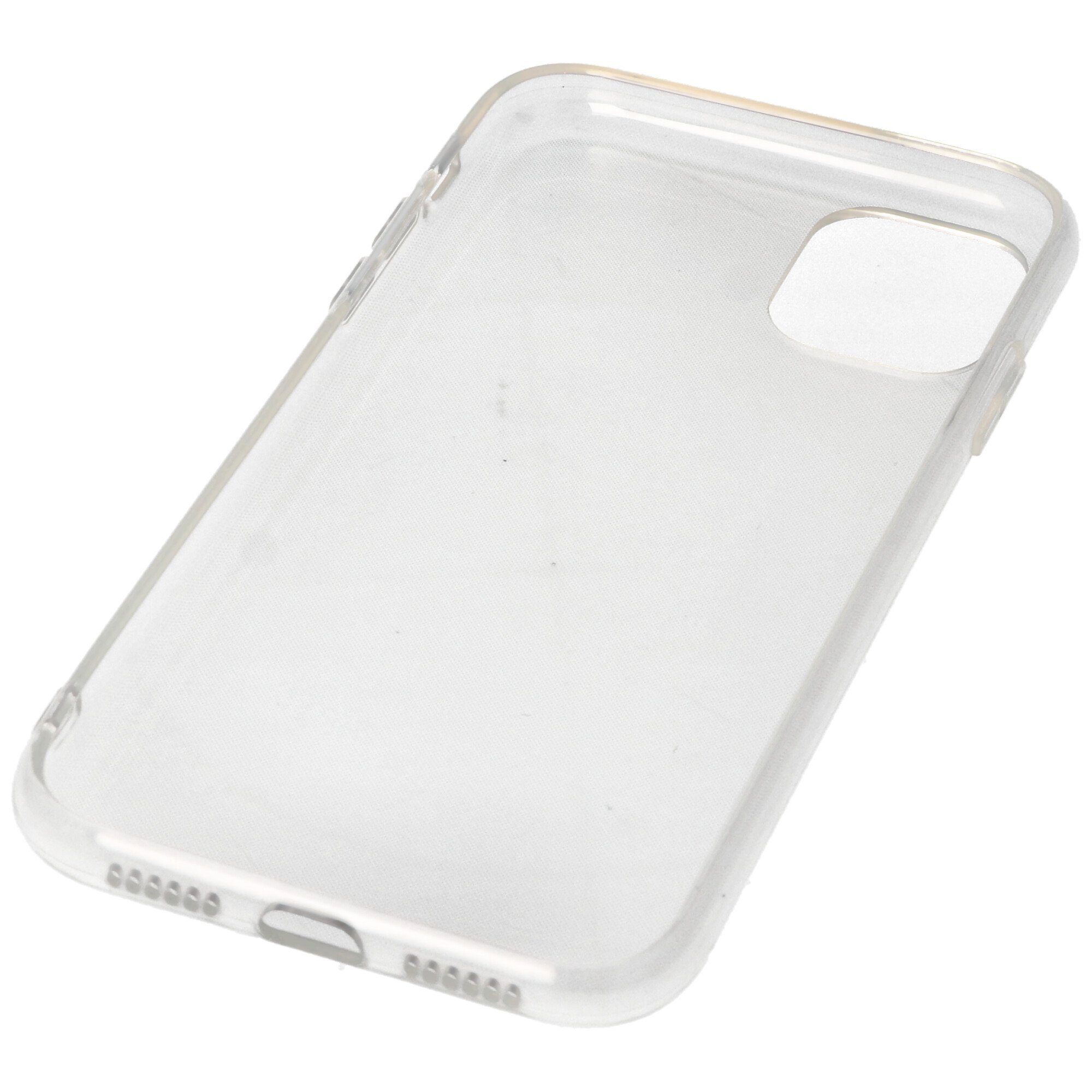 AccuCell Smartphone-Hülle Hülle passend für Apple iPhone11 - transparente Schutzhülle, Anti-Gel