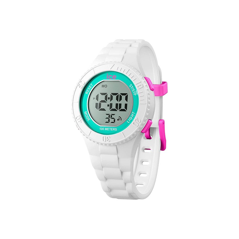Digitaluhr Ice-Watch Ice Digit White Turquoise (S) 021270