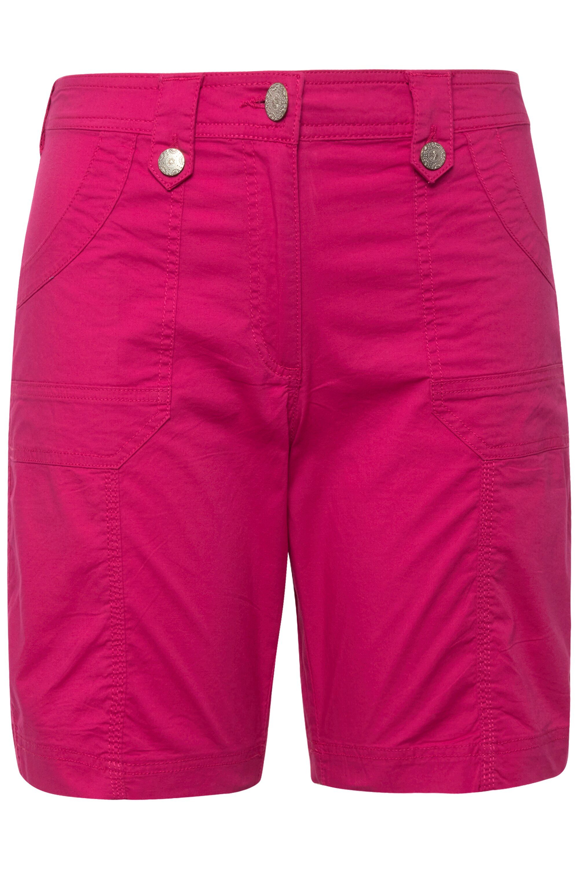 Ulla Popken Funktionshose Cargo-Bermuda Komfortbund 4-Pocket-Schnitt günstig online kaufen