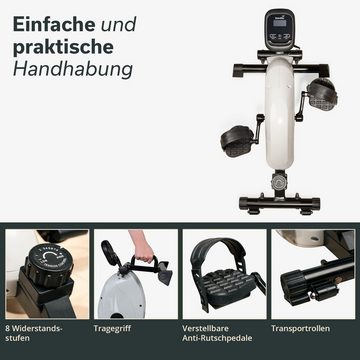 Skandika Mini-Heimtrainer Liten Bluetooth, Minitrainer für zu Hause, Büro und Schreibtisch