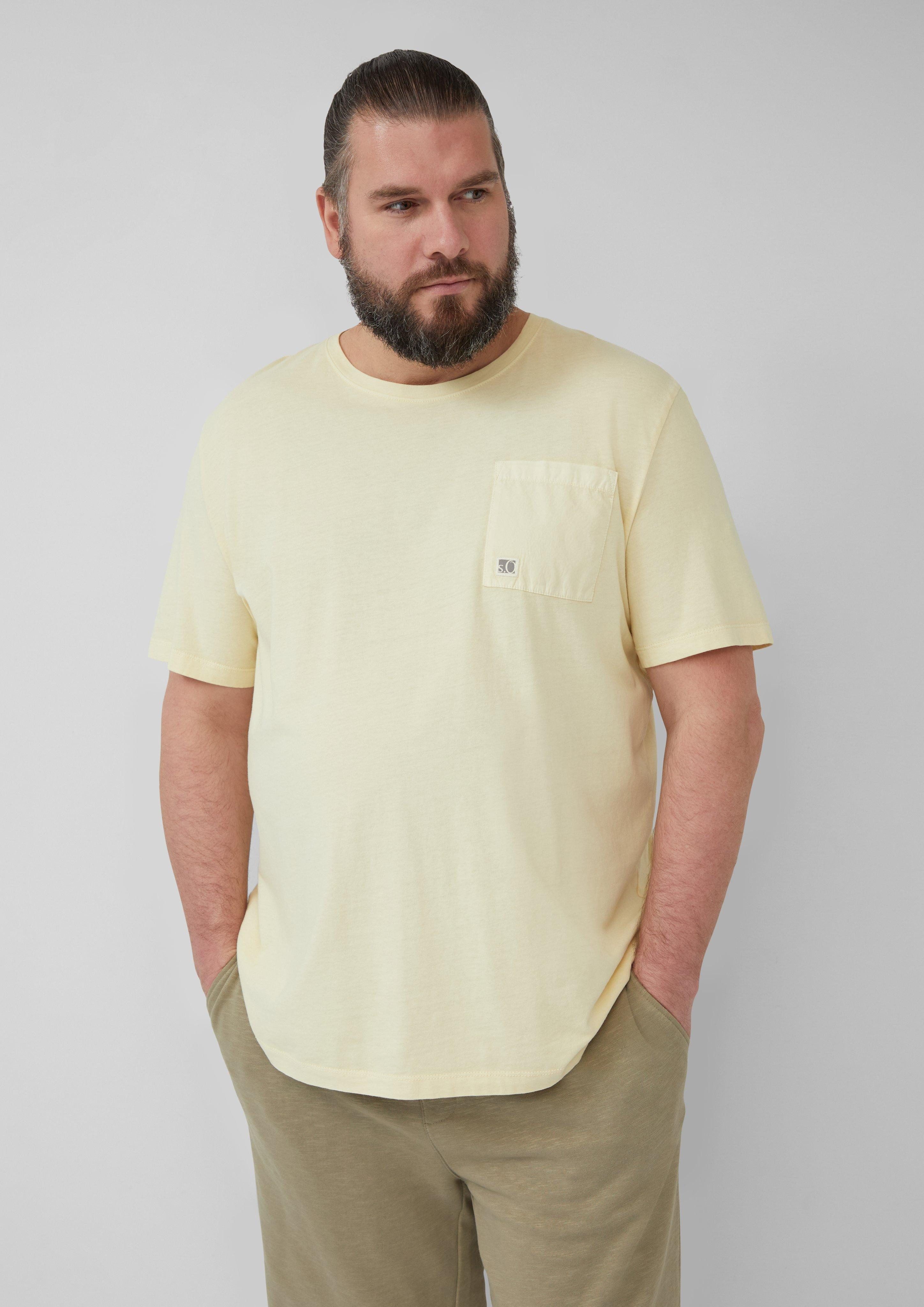 s.Oliver Kurzarmshirt T-Shirt mit Brusttasche und günstig online kaufen