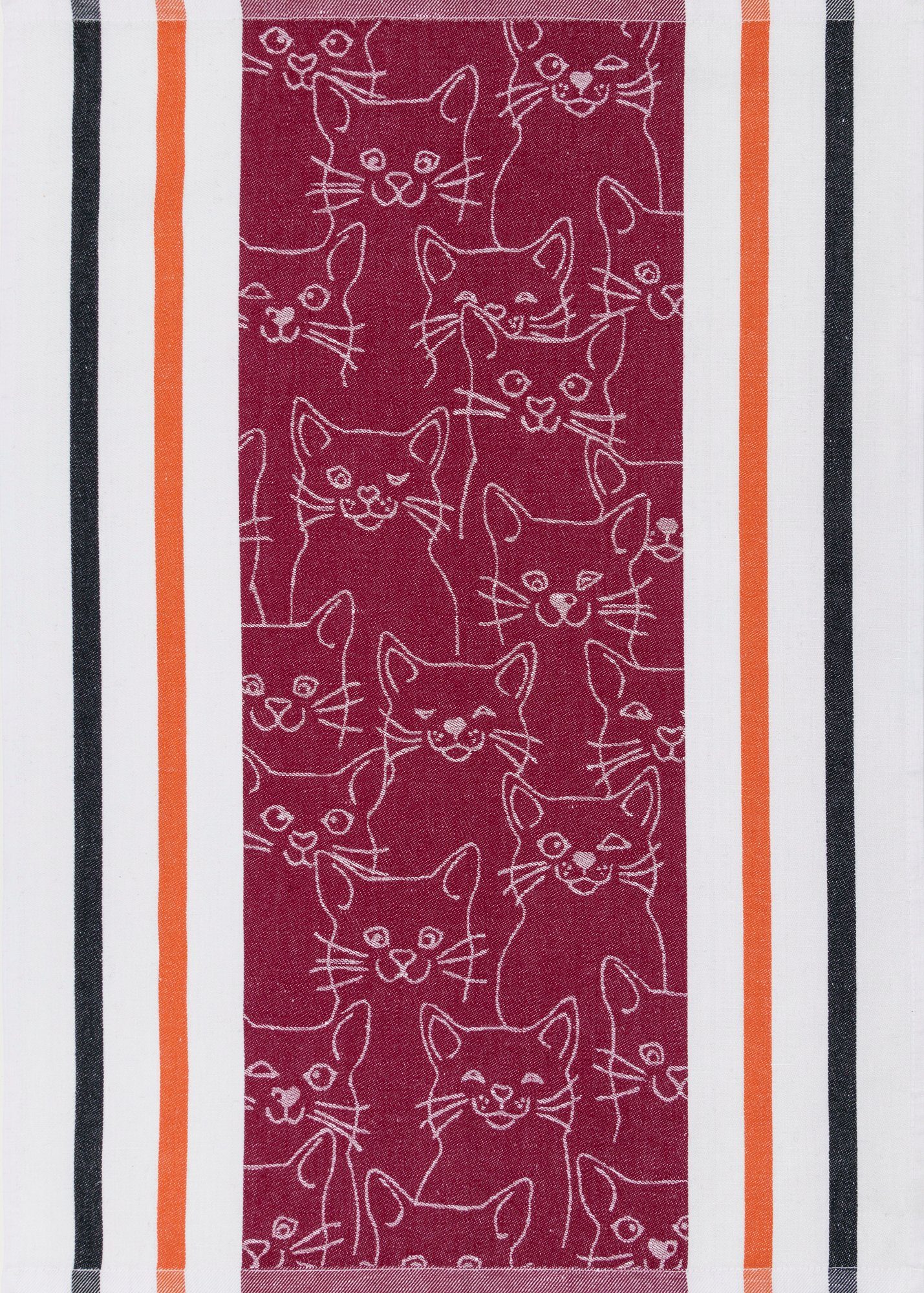 Stück), 3er Halbleinen Set), Geschirrtücher Kracht Pack (3 50 (Set, cm, Jacquard 3-tlg., Cat, ca. 70 x Geschirrtuch