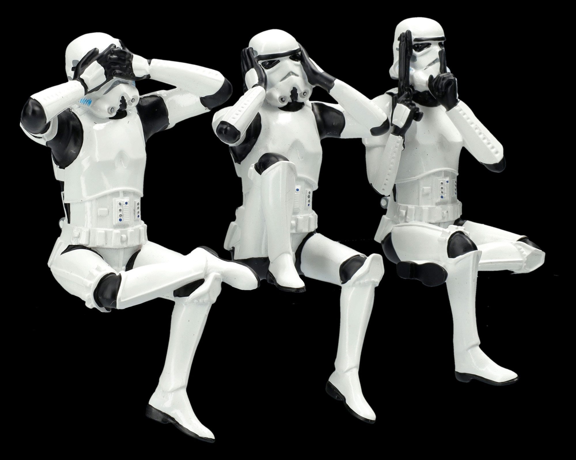 Figuren Shop GmbH Dekofigur Stormtrooper Figuren – Kantenhocker Set Dekoration Skulpturen 11 cm