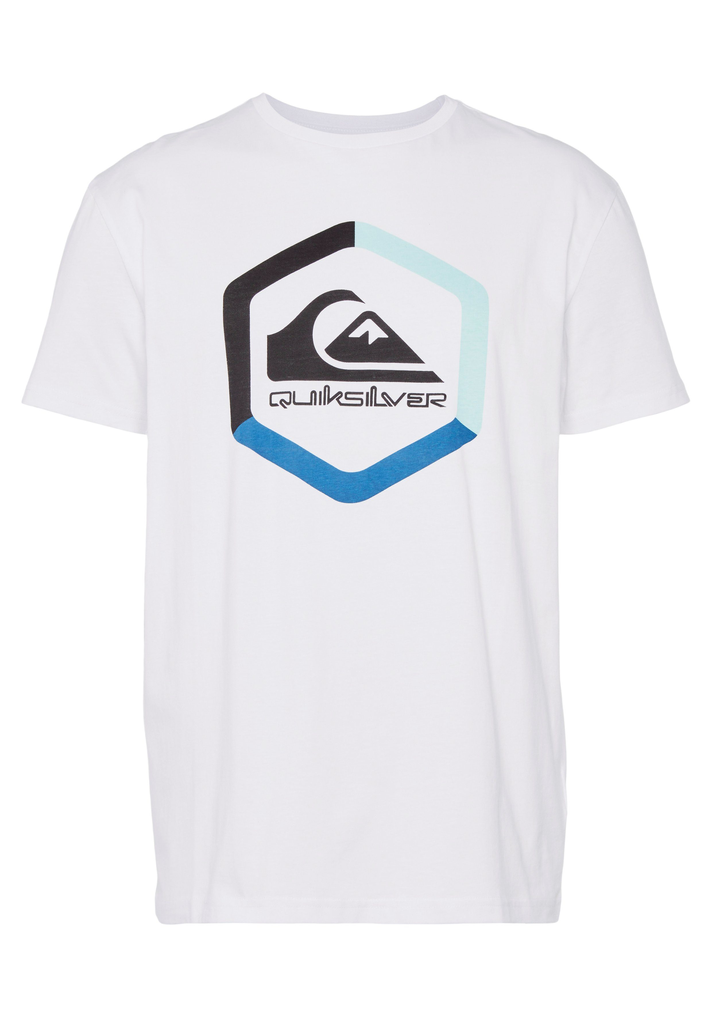 Quiksilver T-Shirt Herren Doppelpack mit Logodruck 2-tlg., (Packung, 2er-Pack)