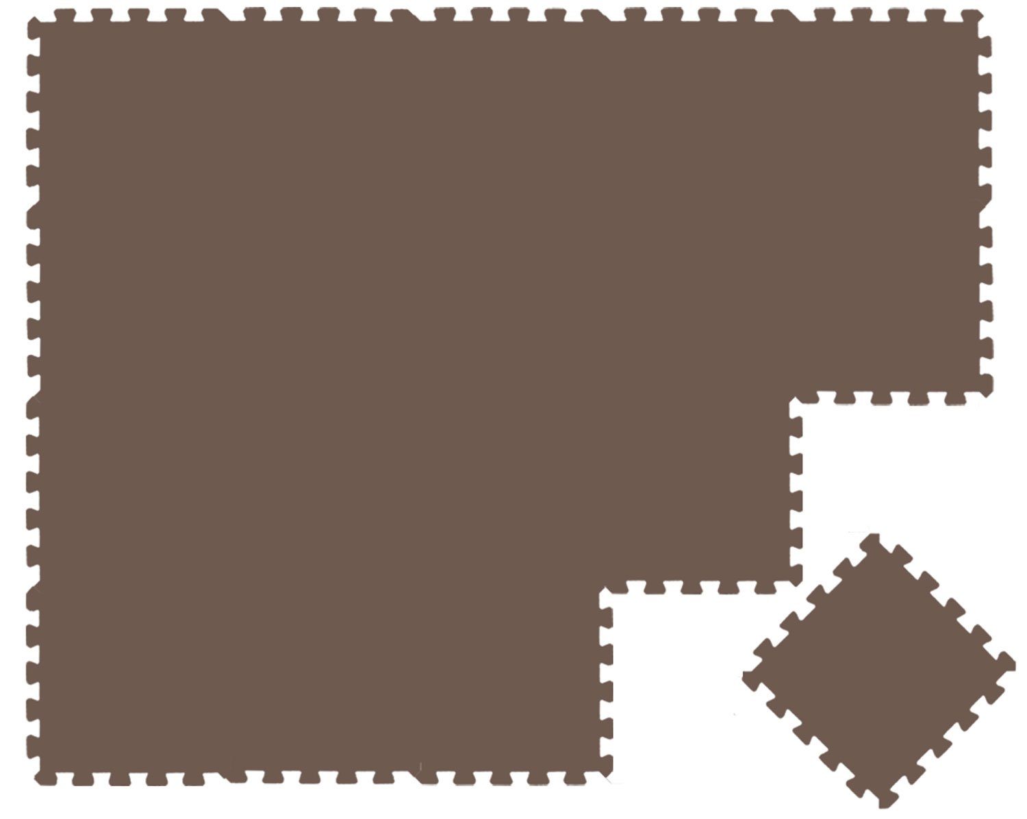 LittleTom Puzzlematte ab dem 1. Tag - 18 Teile Baby Spielmatte - 30 x 30 Kinder Krabbelmatte, Spielunterlage für Babys und Kleinkinder - Kinderzimmer Puzzleteppich