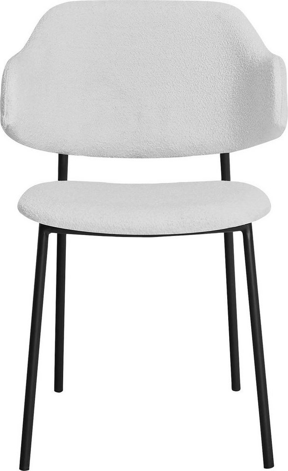 SalesFever Armlehnstuhl (Set, 2 St), mit Design-Gestell und ausgestellten  Armlehnen, Lieferung im praktischen 2er Set