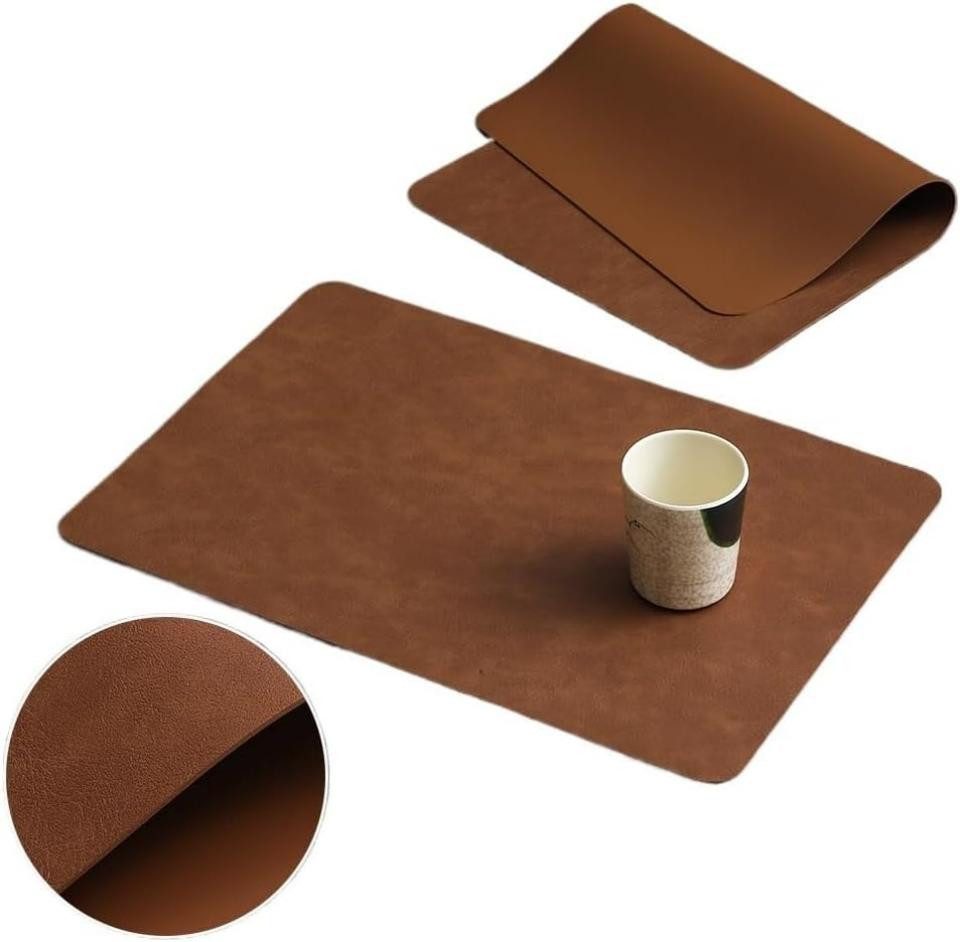 AURIVION Platzset 6er-Set Platzsets rutschfest, wasserdicht & hitzebeständig 44,5x30cm, (Set, 6-St., Set-Inhalt: 6 Stück Platzsets), Wasser- & hitzebeständig – Schutz vor Flecken, Hitze und Feuchtigkeit