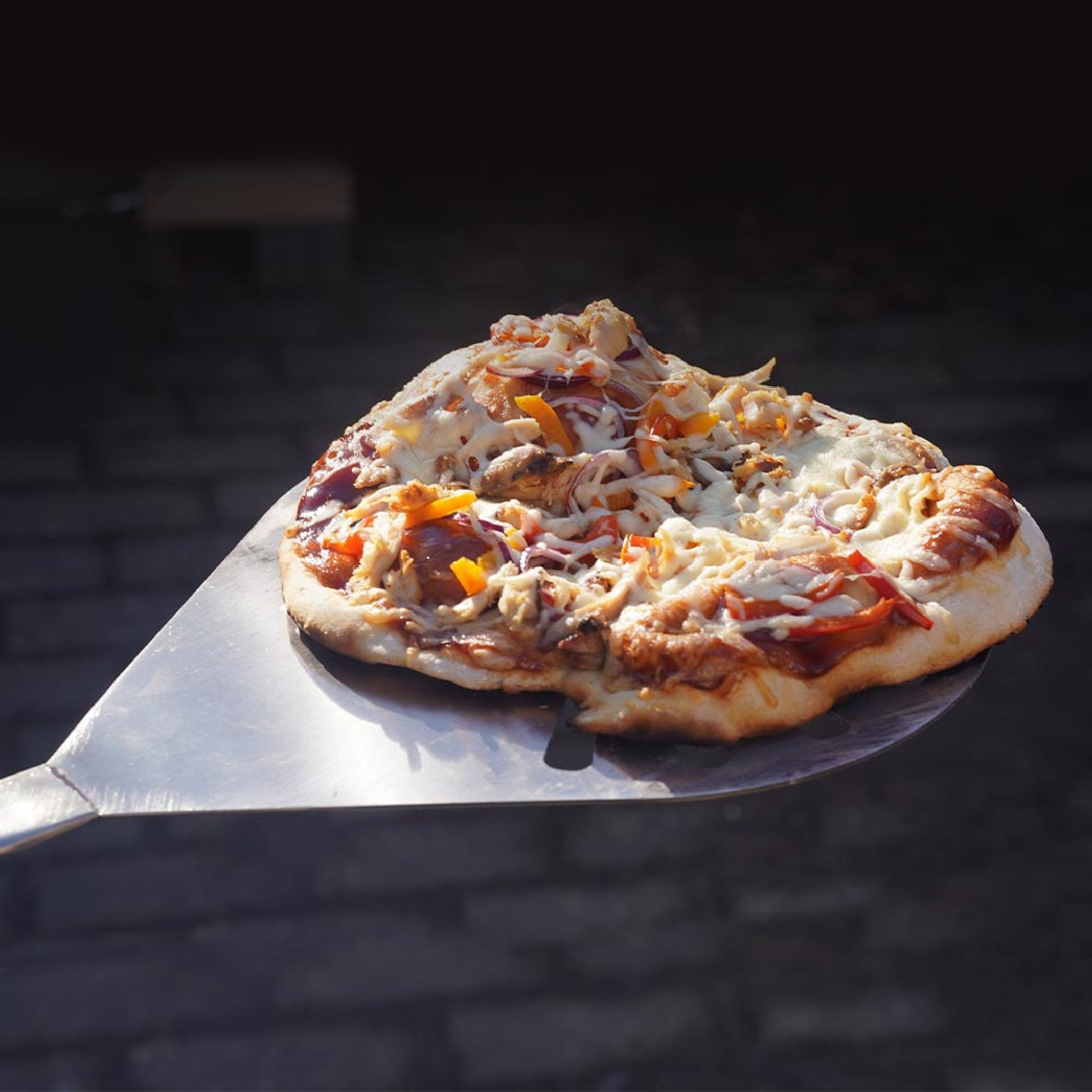 Feuerfest 123 GmbH Pizzaschieber Pizzaschieber Edelstahl rund XL