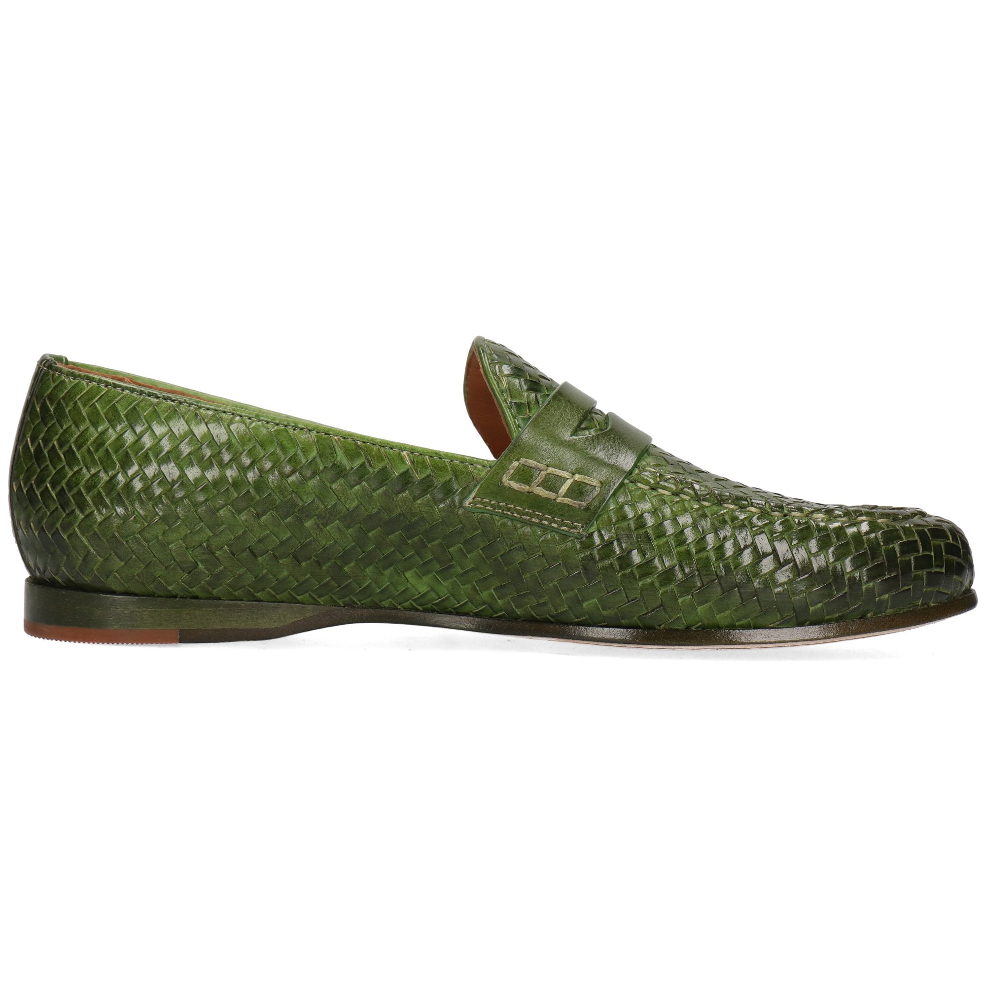 Melvin & Hamilton Julietta 7 Leder-Geflochtene Schuhe für Damen Loafer Flac günstig online kaufen