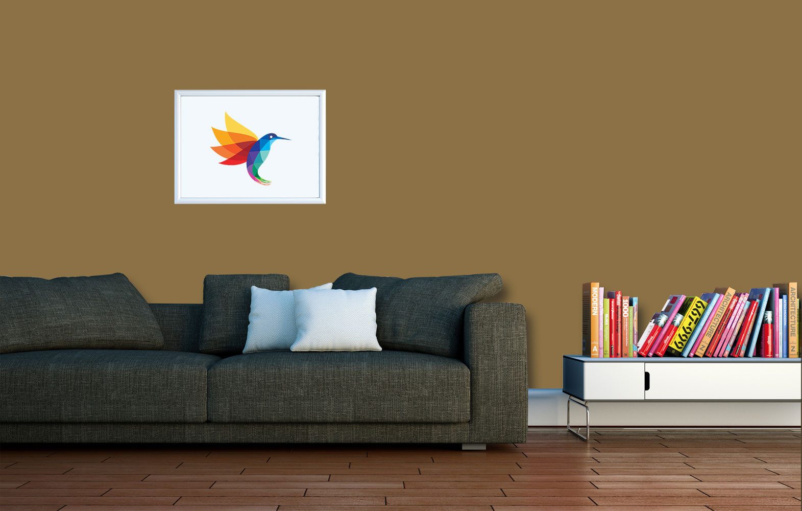 RyFo Colors Wand- und Deckenfarbe Manufakturweiß Brauntöne, 1× streichen, 1 L reicht für ca. 8 m², Deckkraft-/Nassabriebklasse 1, matt, atmungsaktiv, für Innenräume