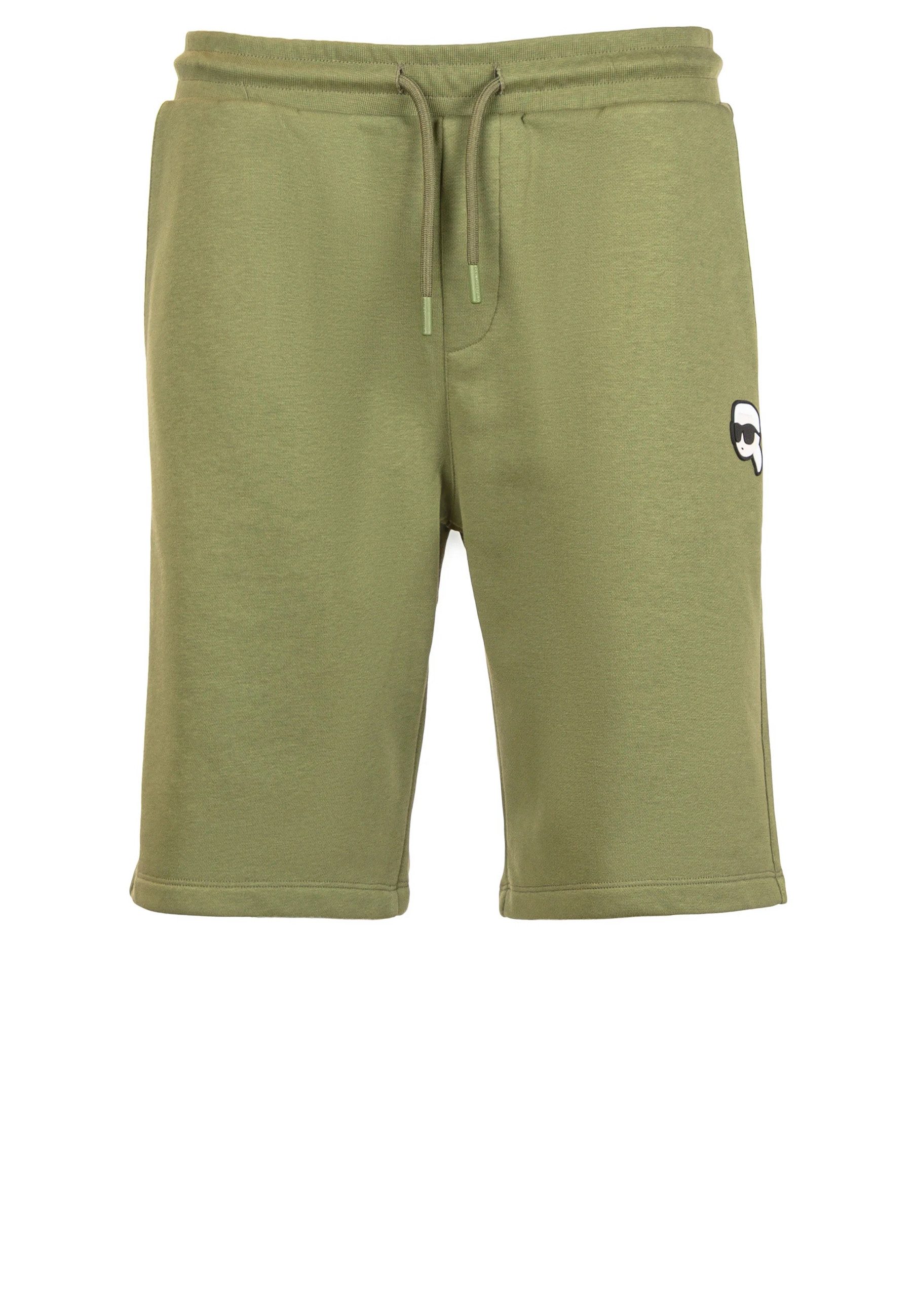 LAGERFELD Shorts mit Logo-Stickerei (1-tlg)
